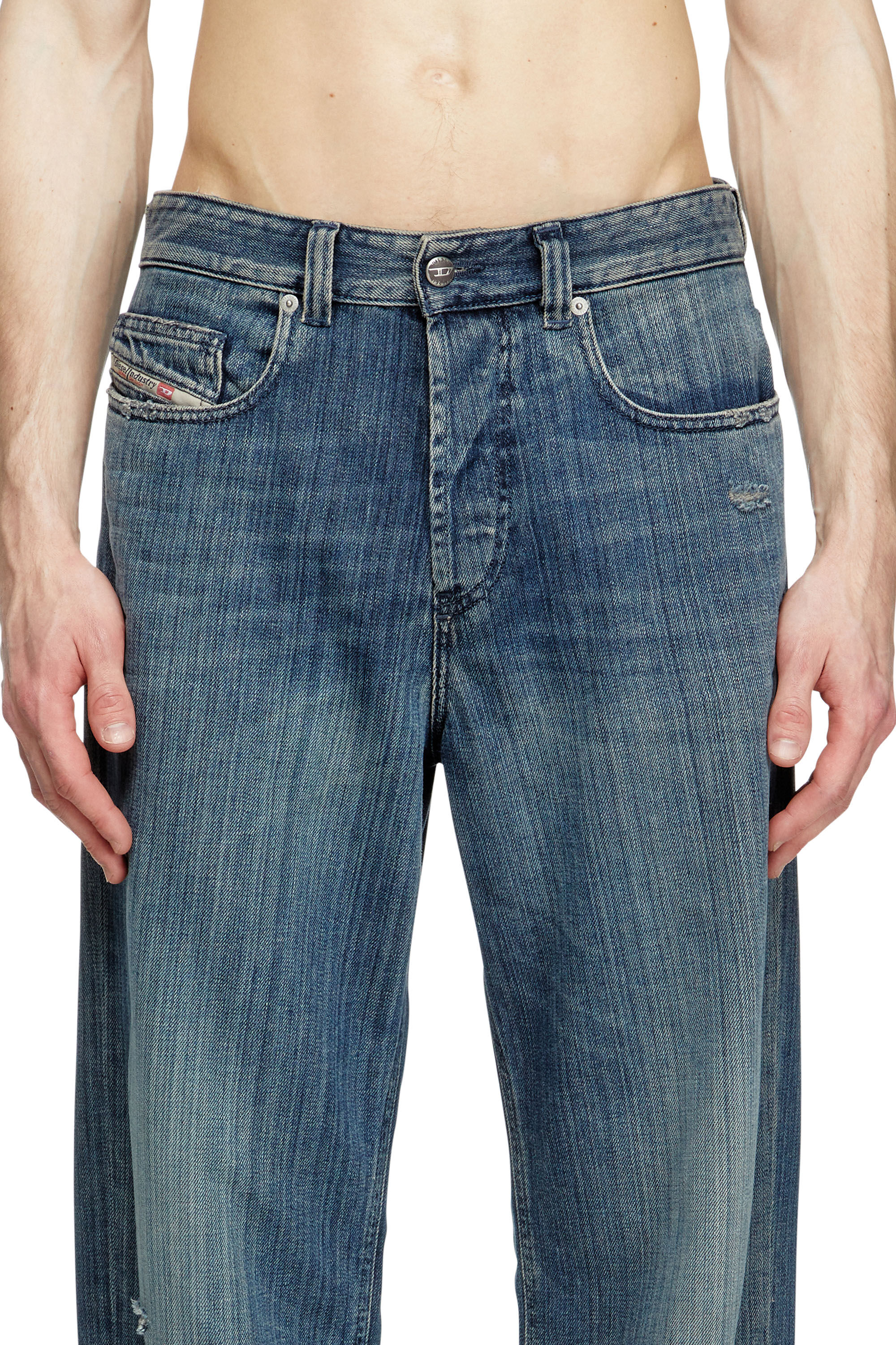 Diesel - Relaxed Jeans 2001 D-Macro 09M09 Hombre, Azul Oscuro - 5