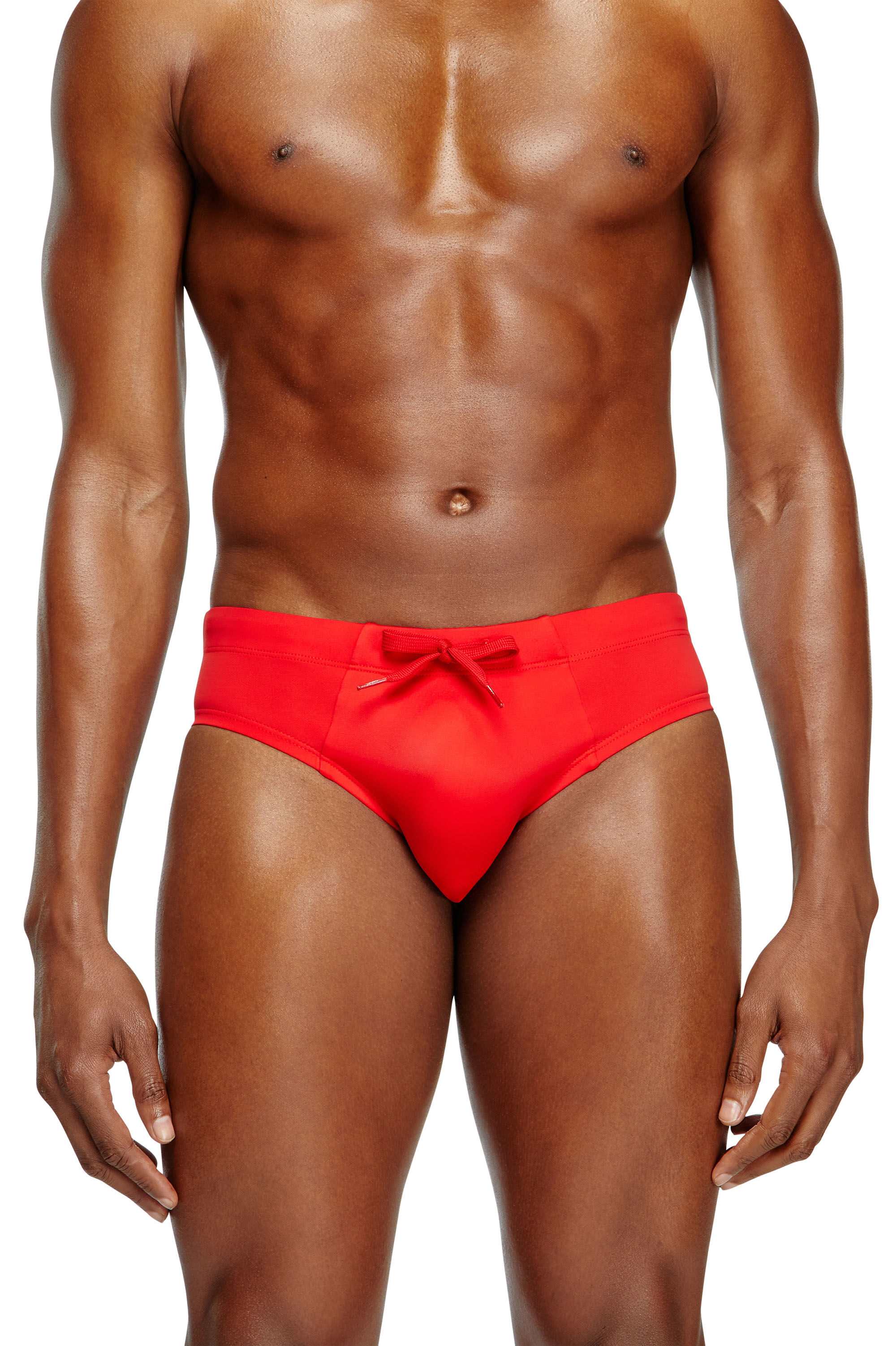 Diesel - ALFIE-D-CORE, Slip de baño con logotipo en la parte trasera Hombre in Rojo - 1
