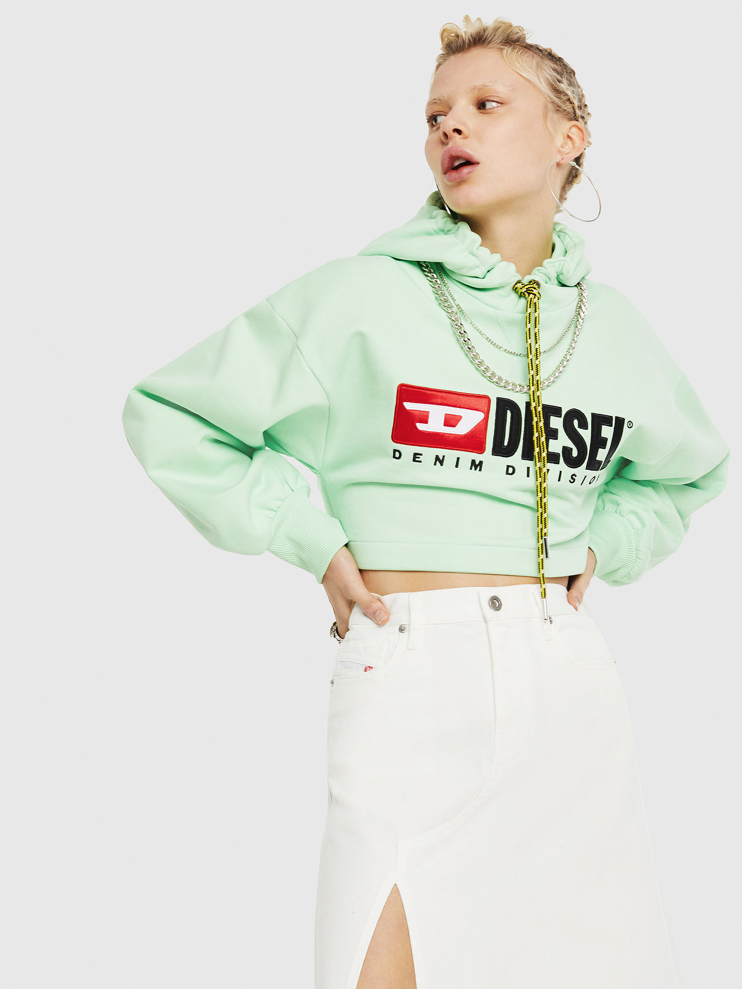 diesel cropped hoodie