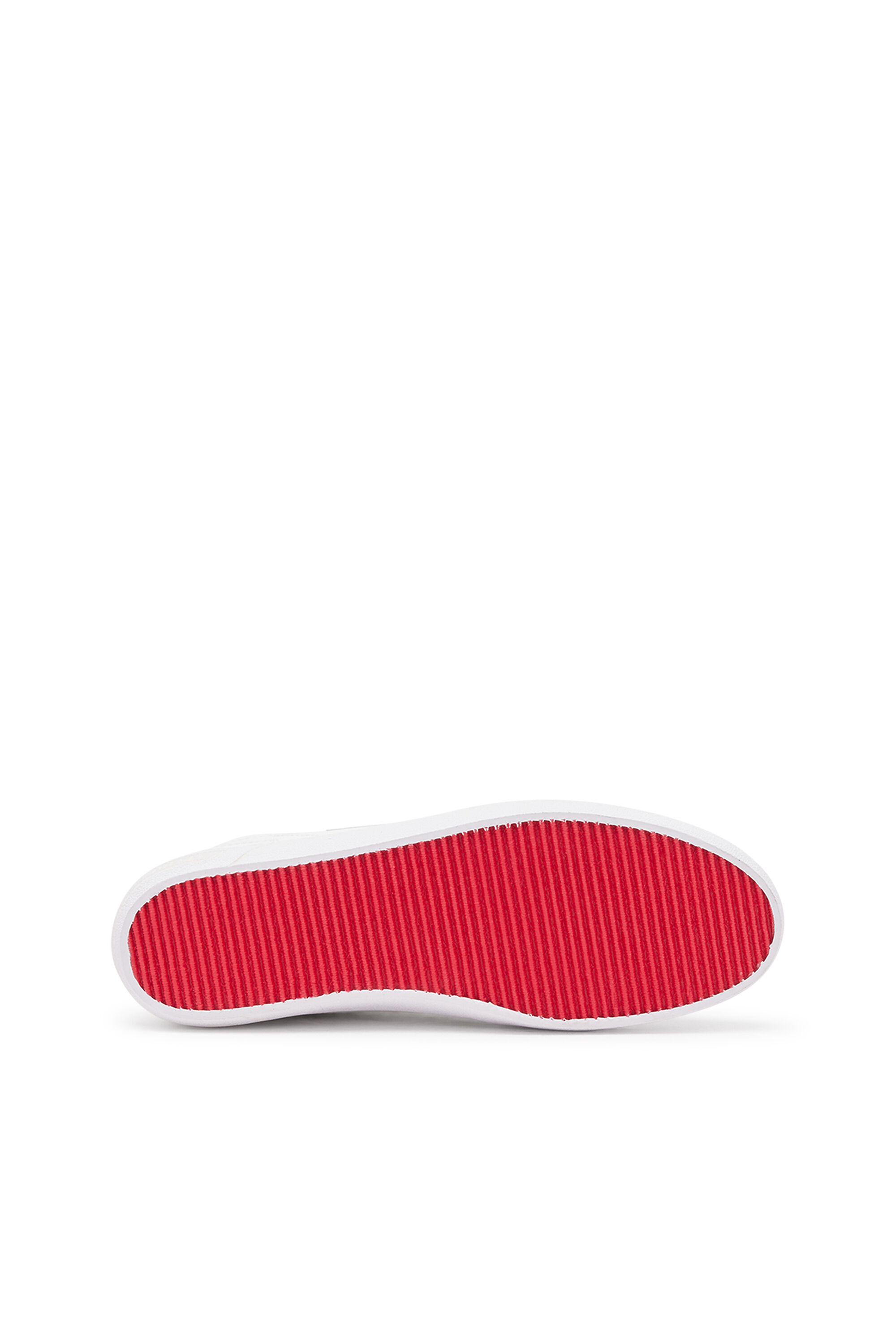 Diesel - S-LEROJI LOW, S-Leroji Low-Deportivas bajas de cuero con marca D Hombre in Blanco - 5
