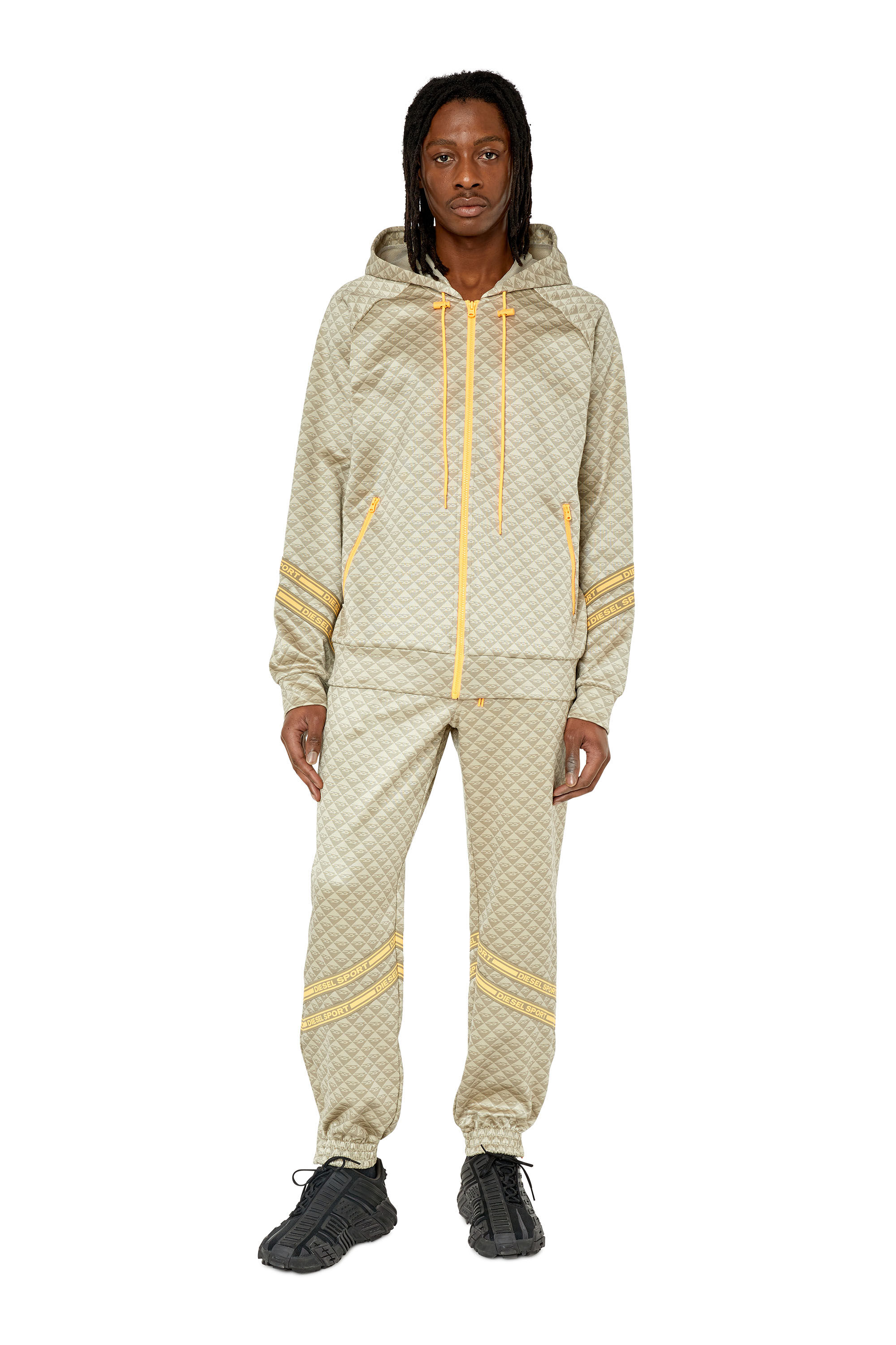 AMST-CORBAN-HT29 Man: Hooded monogram jacket | Diesel