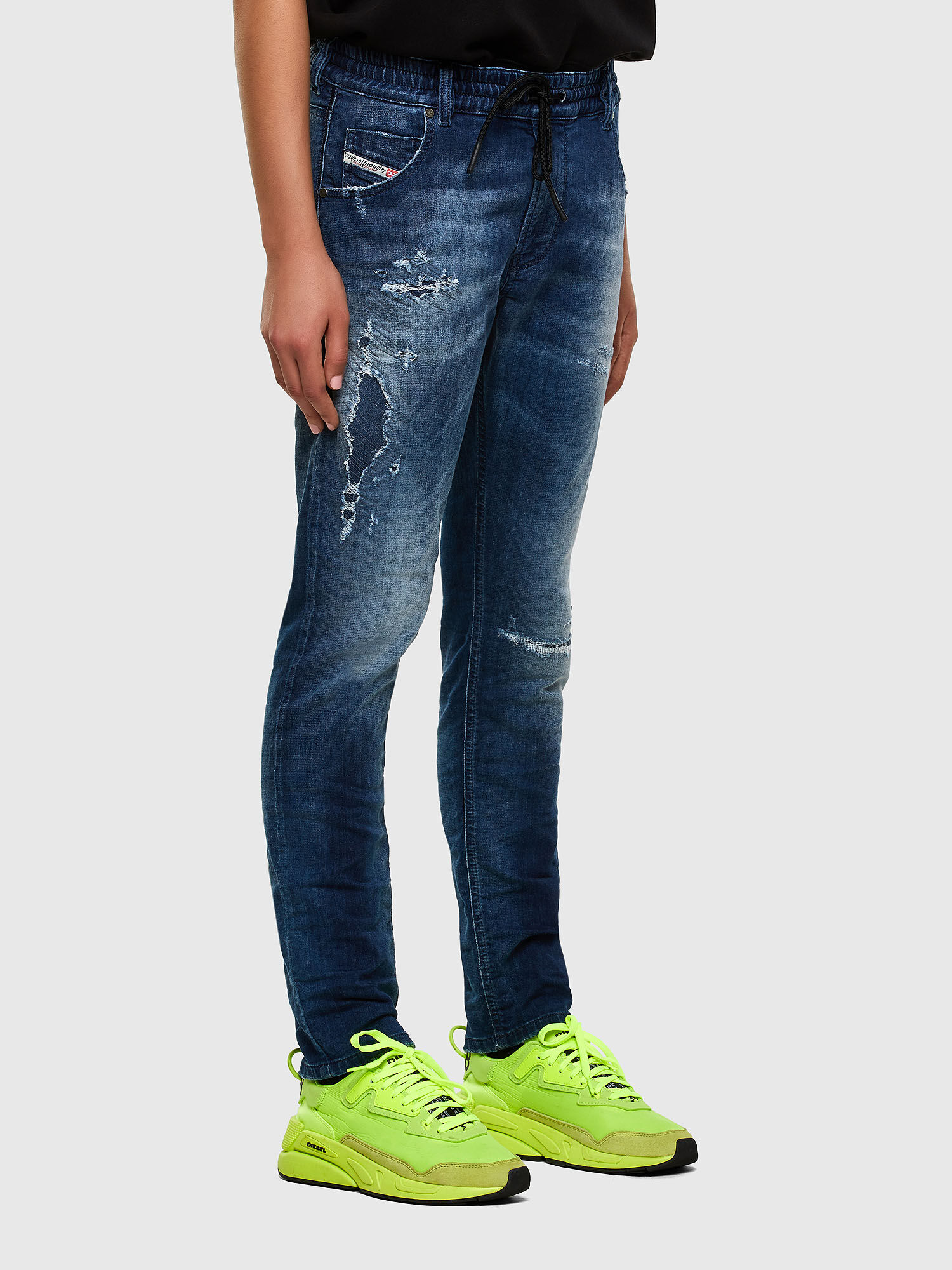 Krailey JoggJeans 069PL Woman: Boyfriend Dark blue Jeans | Diesel
