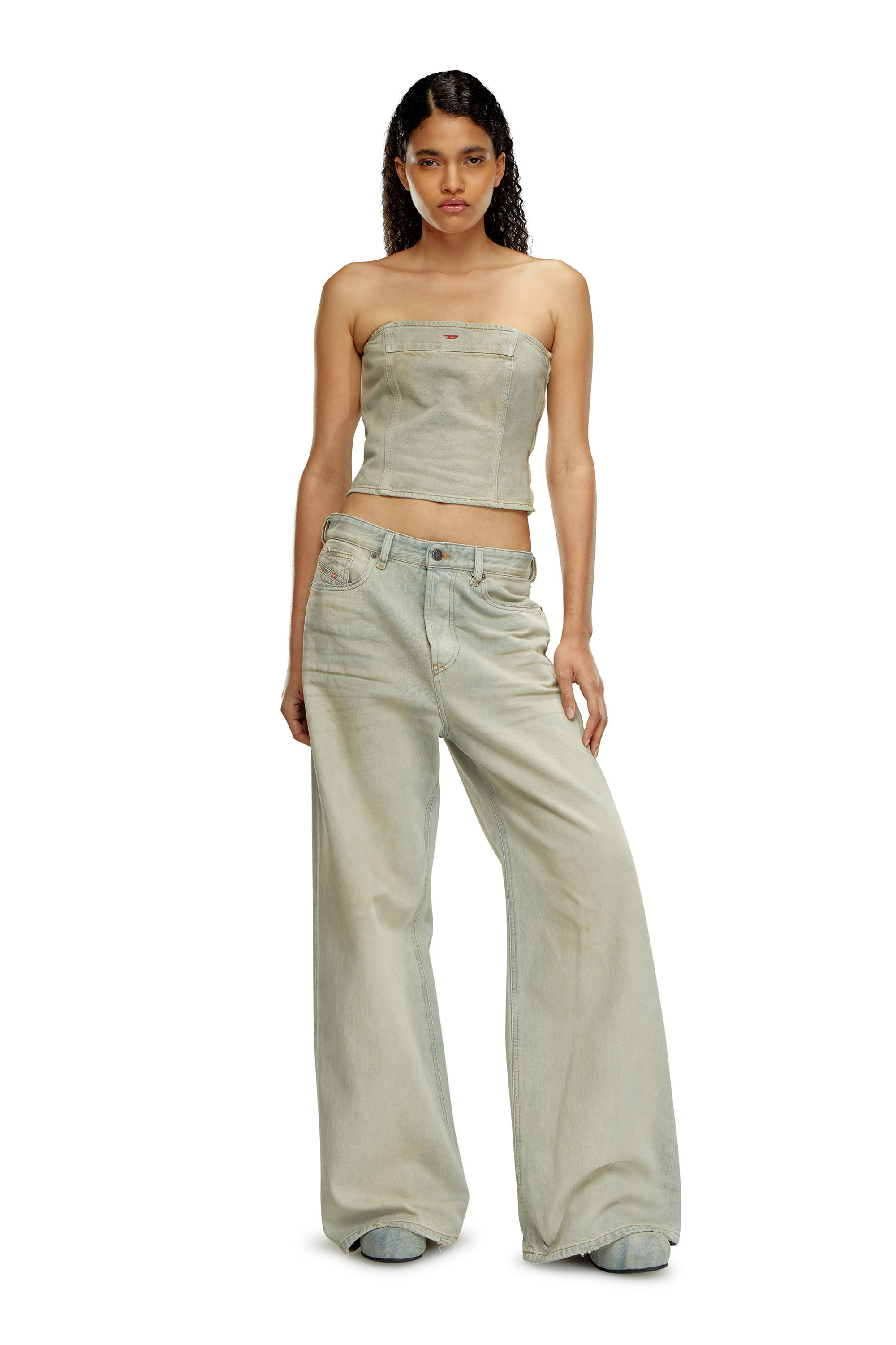 Women's Puddle oversized Jeans | Light blue | Diesel 1996 D-Sire