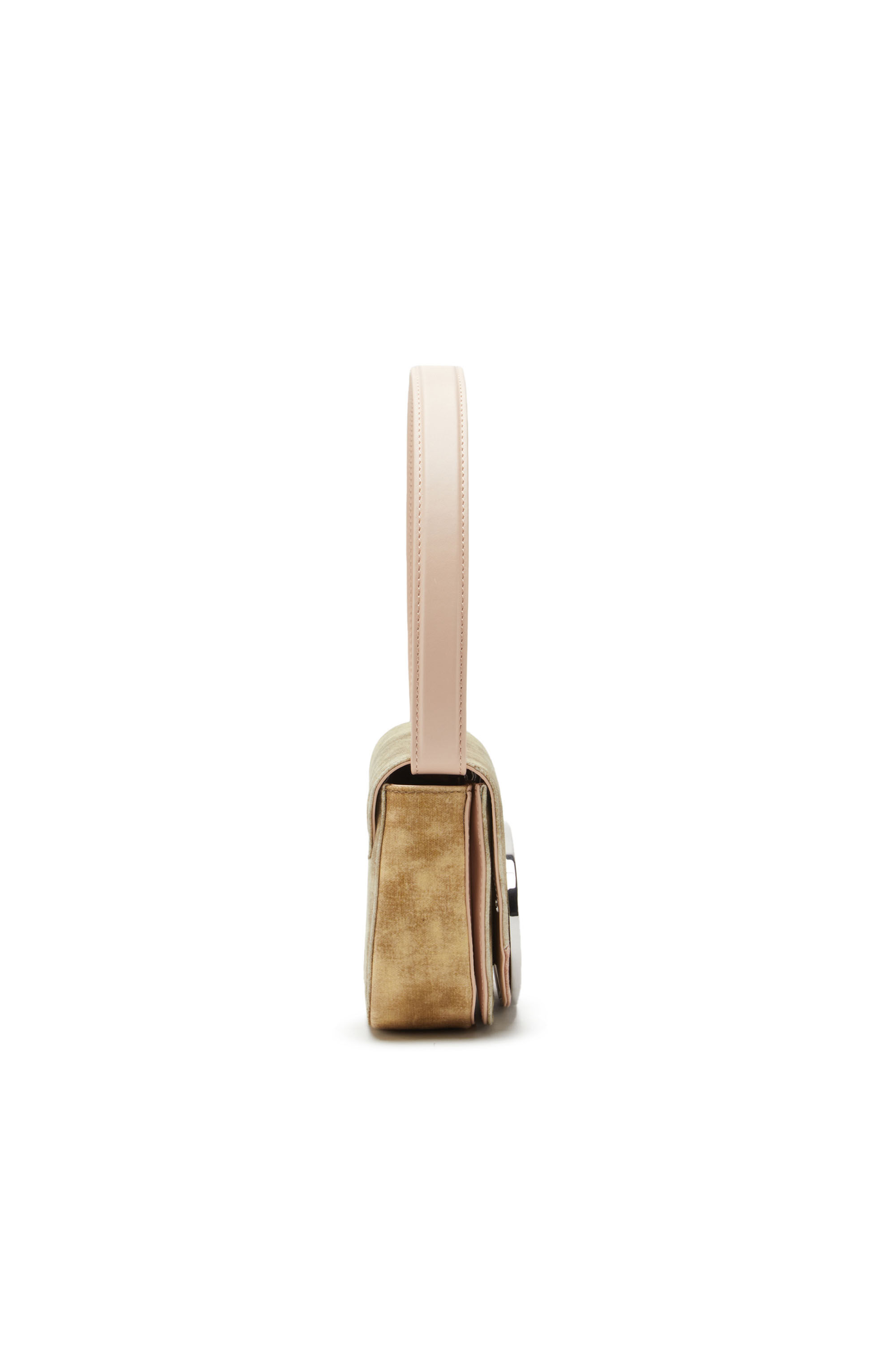 DIESEL ☆ 1DR-Iconic shoulder bag in flocked fabric ブラウン X08396_P5126_T8013_F.jpg