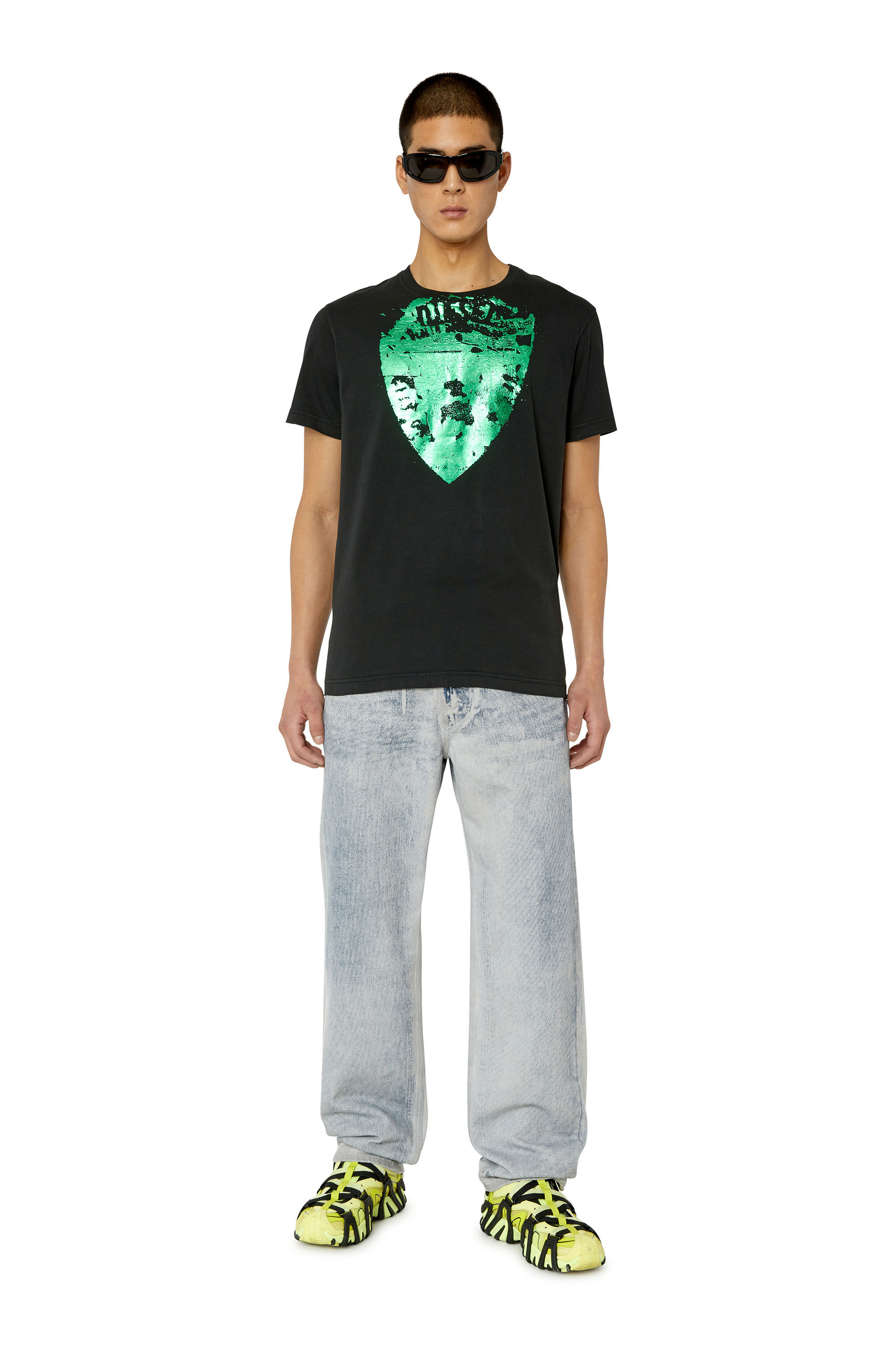 祝開店！大放出セール開催中 T-shirt Man: T-DIEGOR-G11 with Diesel | print shield metallic トップス