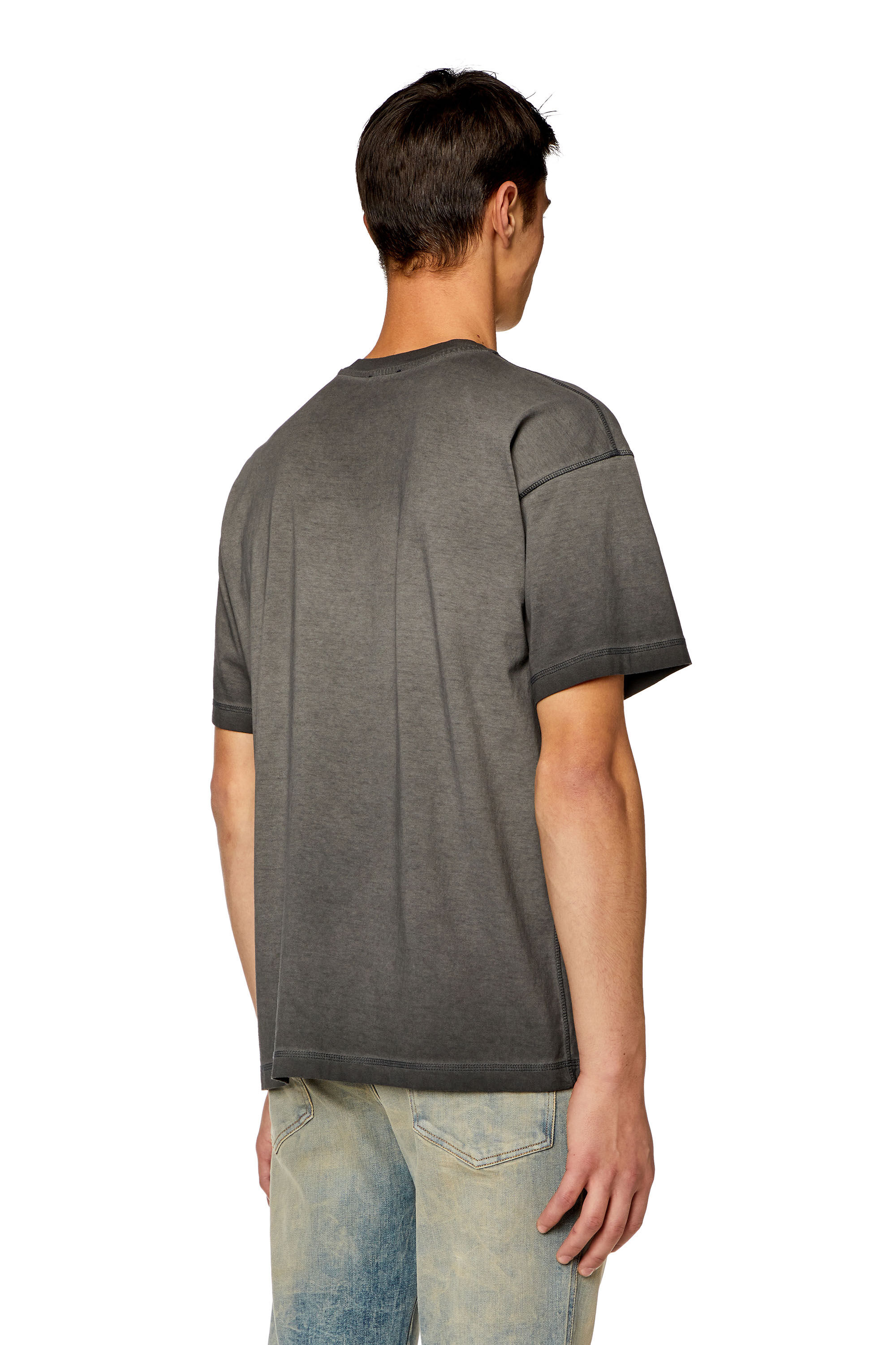 Men's T-shirt with heart print | Grey | Diesel