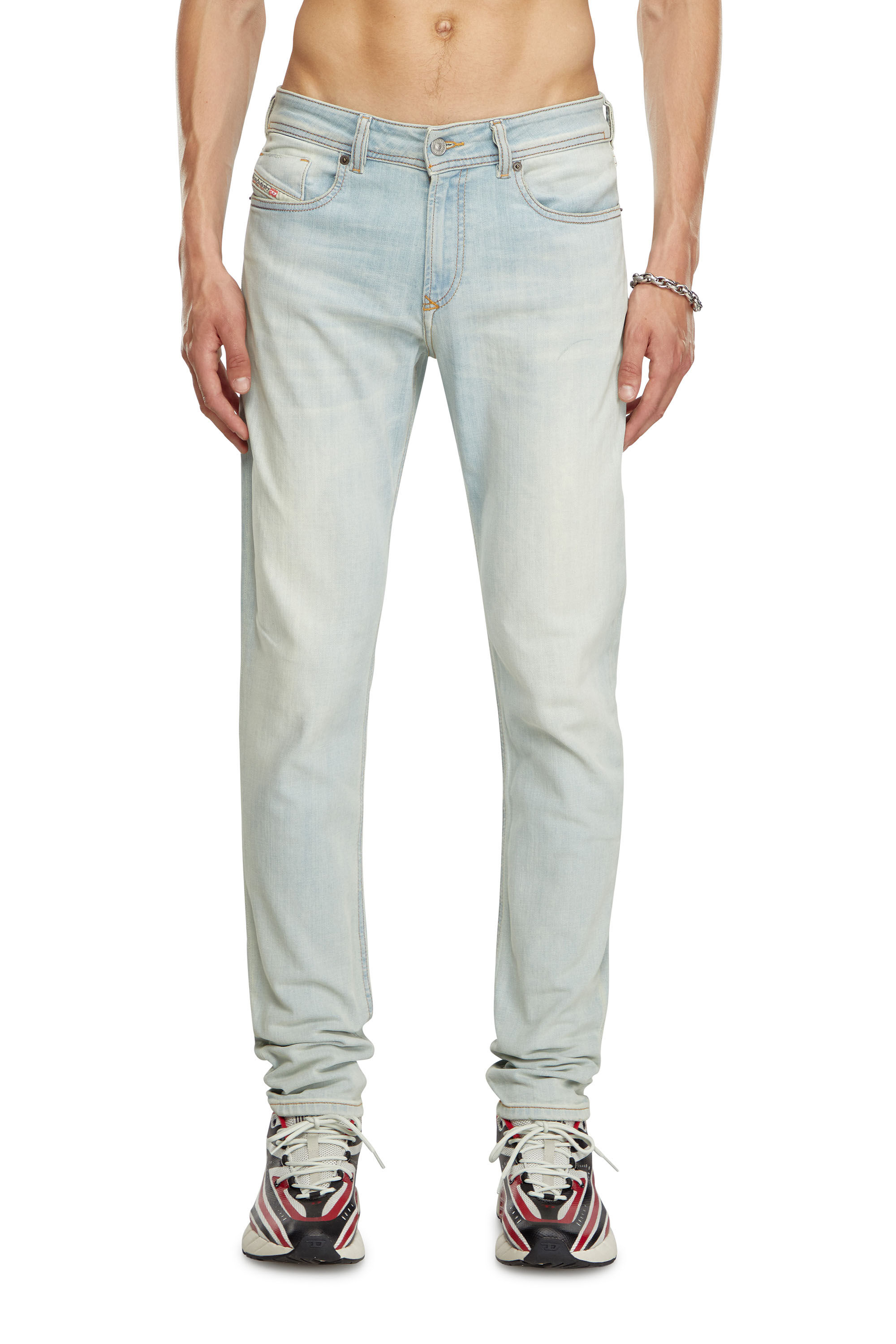 Diesel - Skinny Jeans 1979 Sleenker 09J19 Hombre, Azul Claro - 3