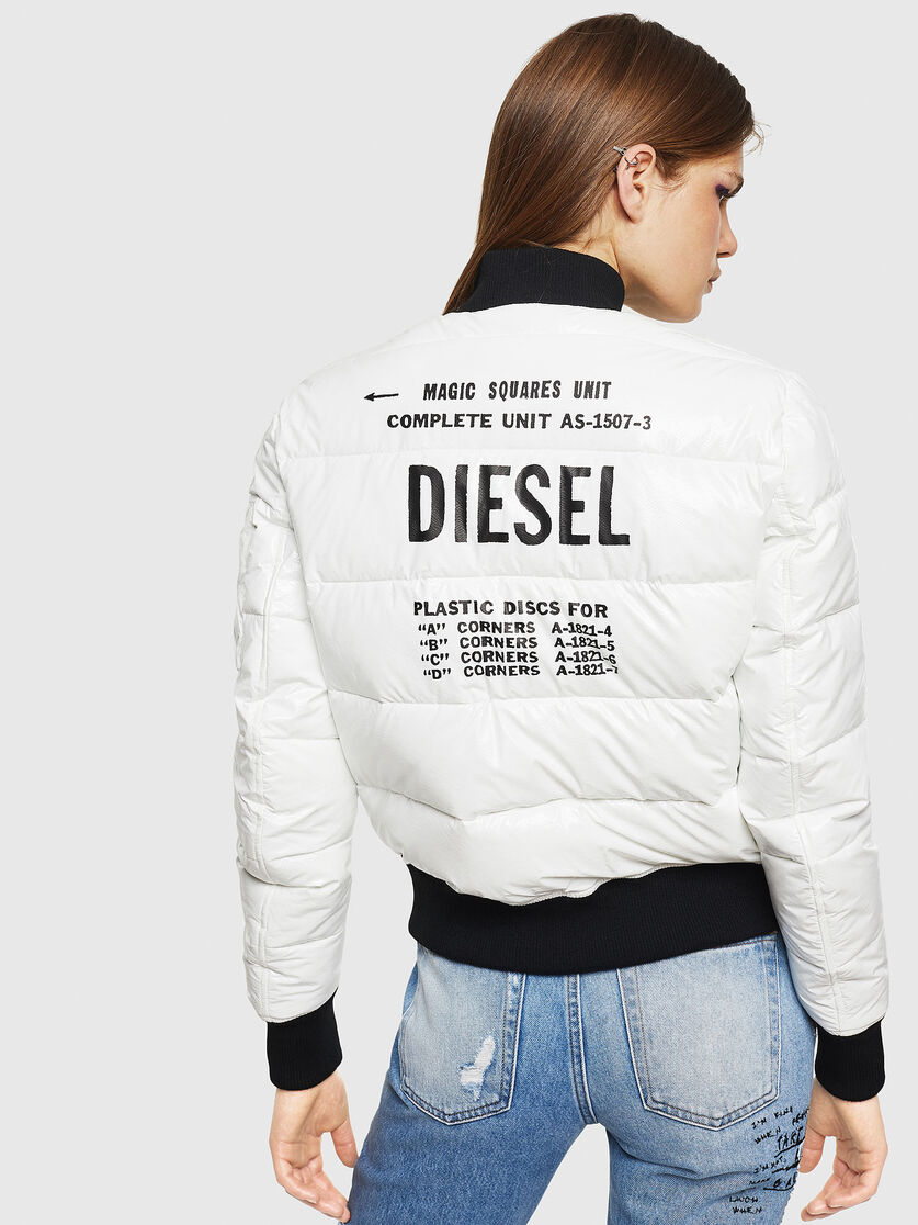 W Ony Women Puffer Jacket In Shiny Nylon Diesel
