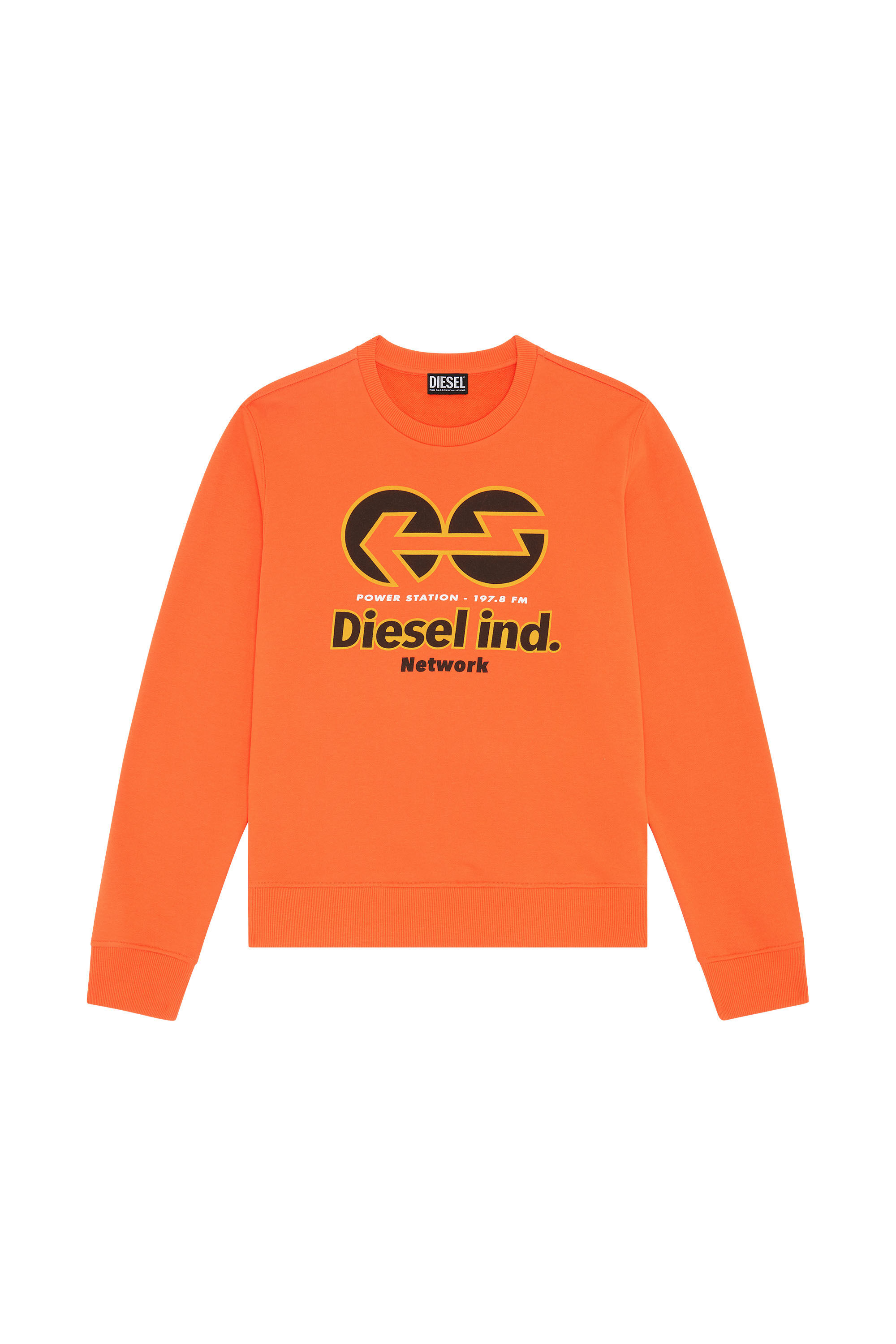 S GINN E1 Man Sweatshirt with Diesel Network print Diesel