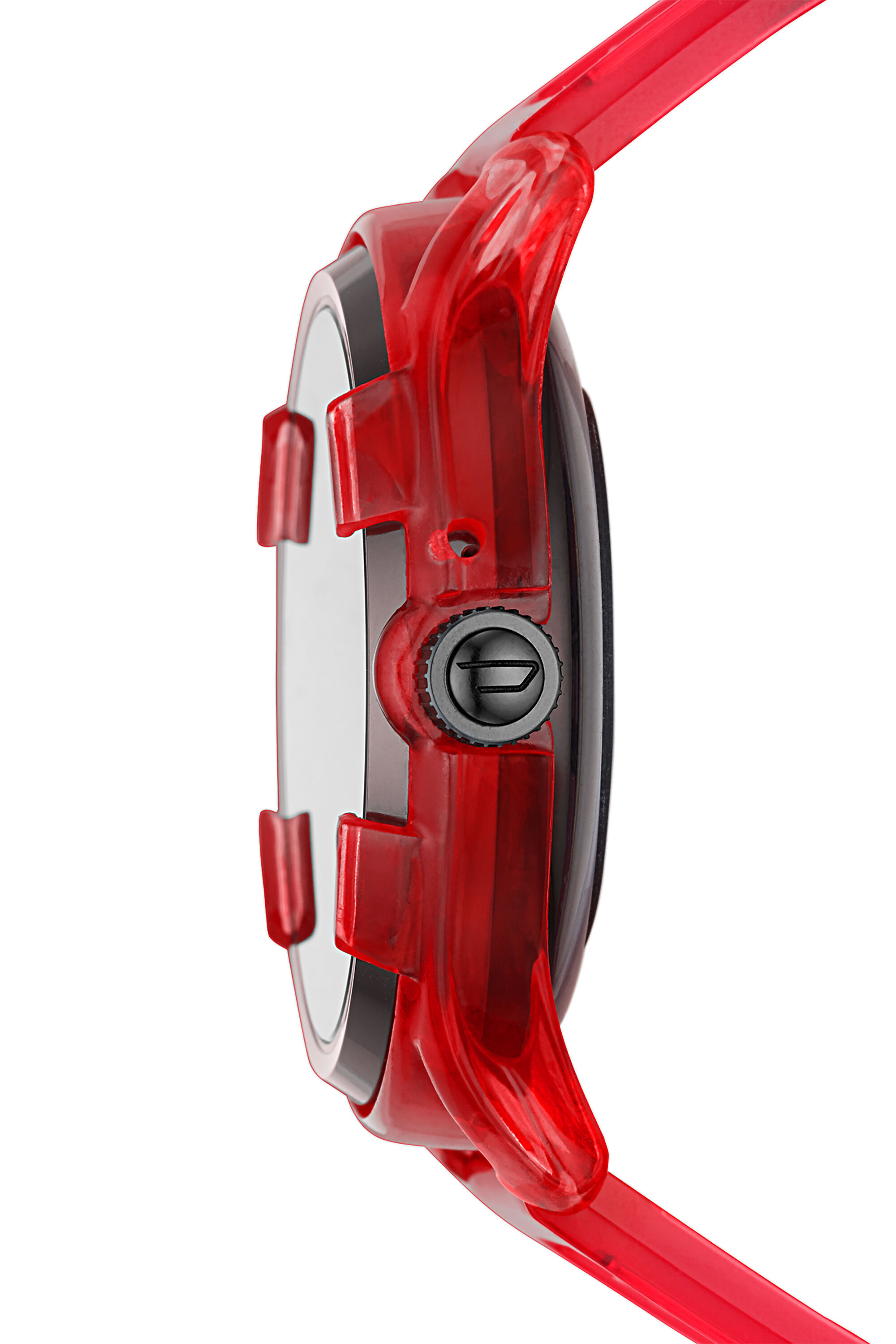 Men's Diesel On Fadelite Smartwatch - Red Transparent | Diesel