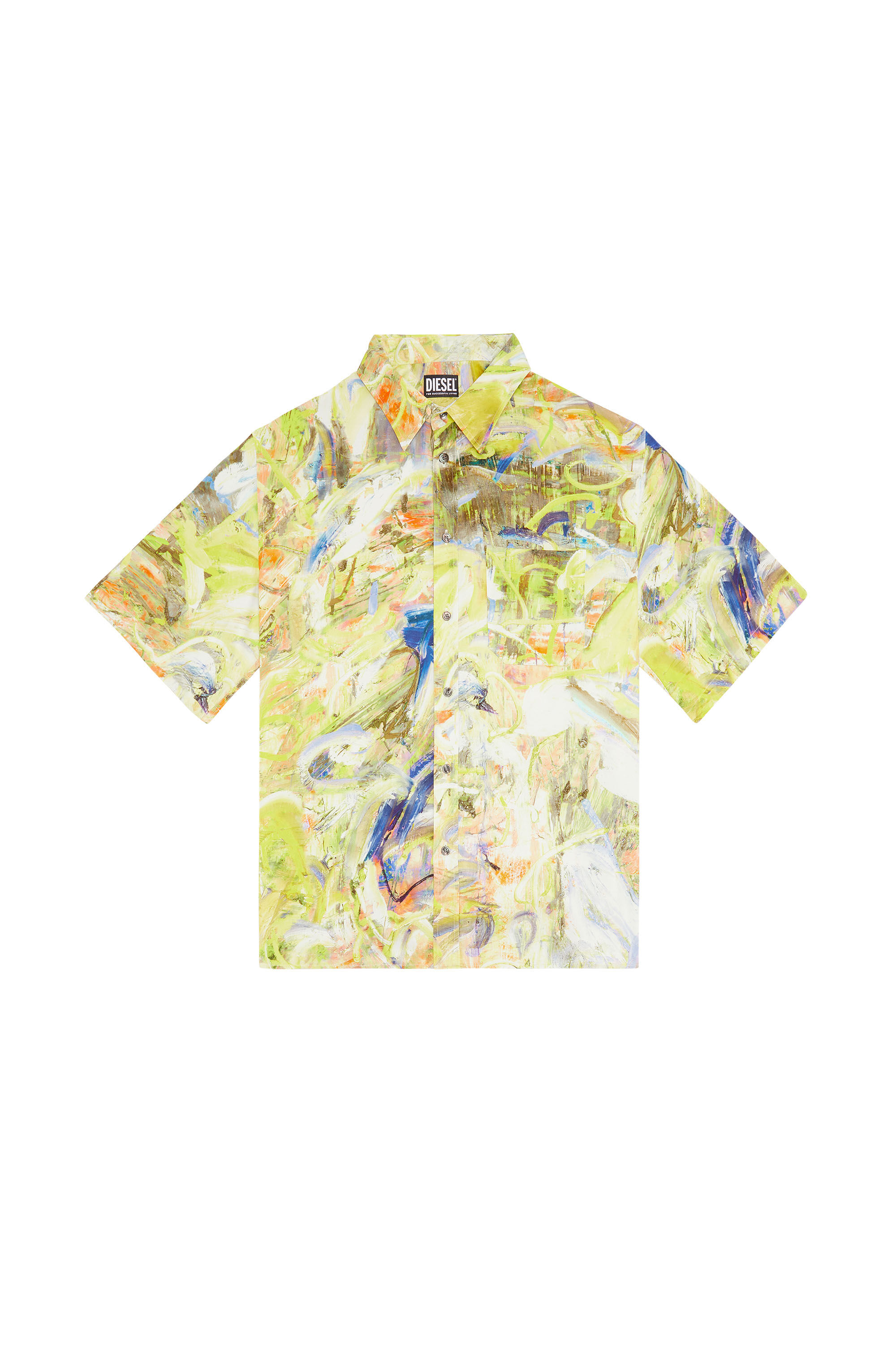 【オンラインショップ】 S-UMBE-SSL-PRINT Man: twill printed in shirt sleeve Short トップス