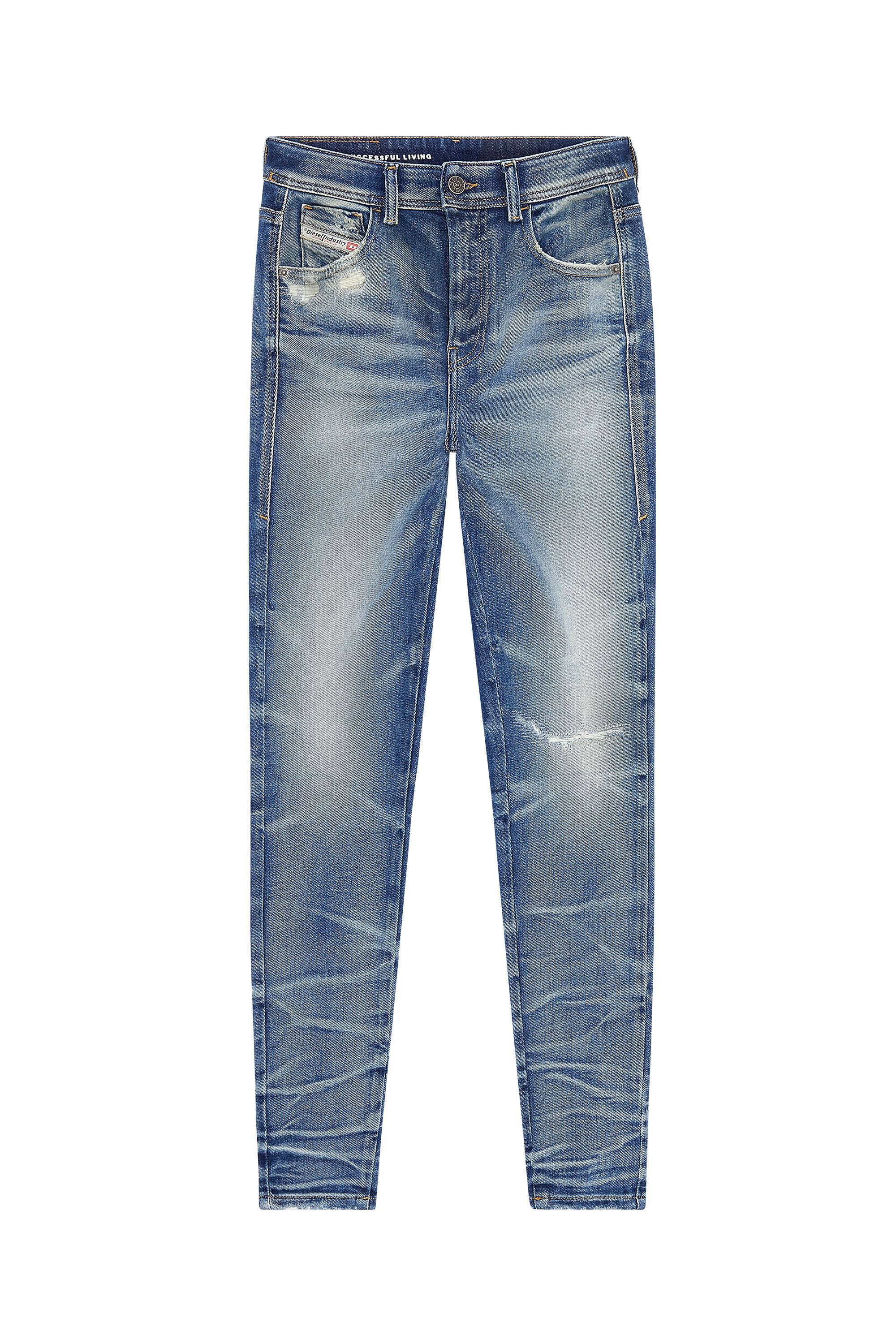 Diesel - Super skinny Jeans 1984 Slandy-High 09G14, Medium blue - Image 2