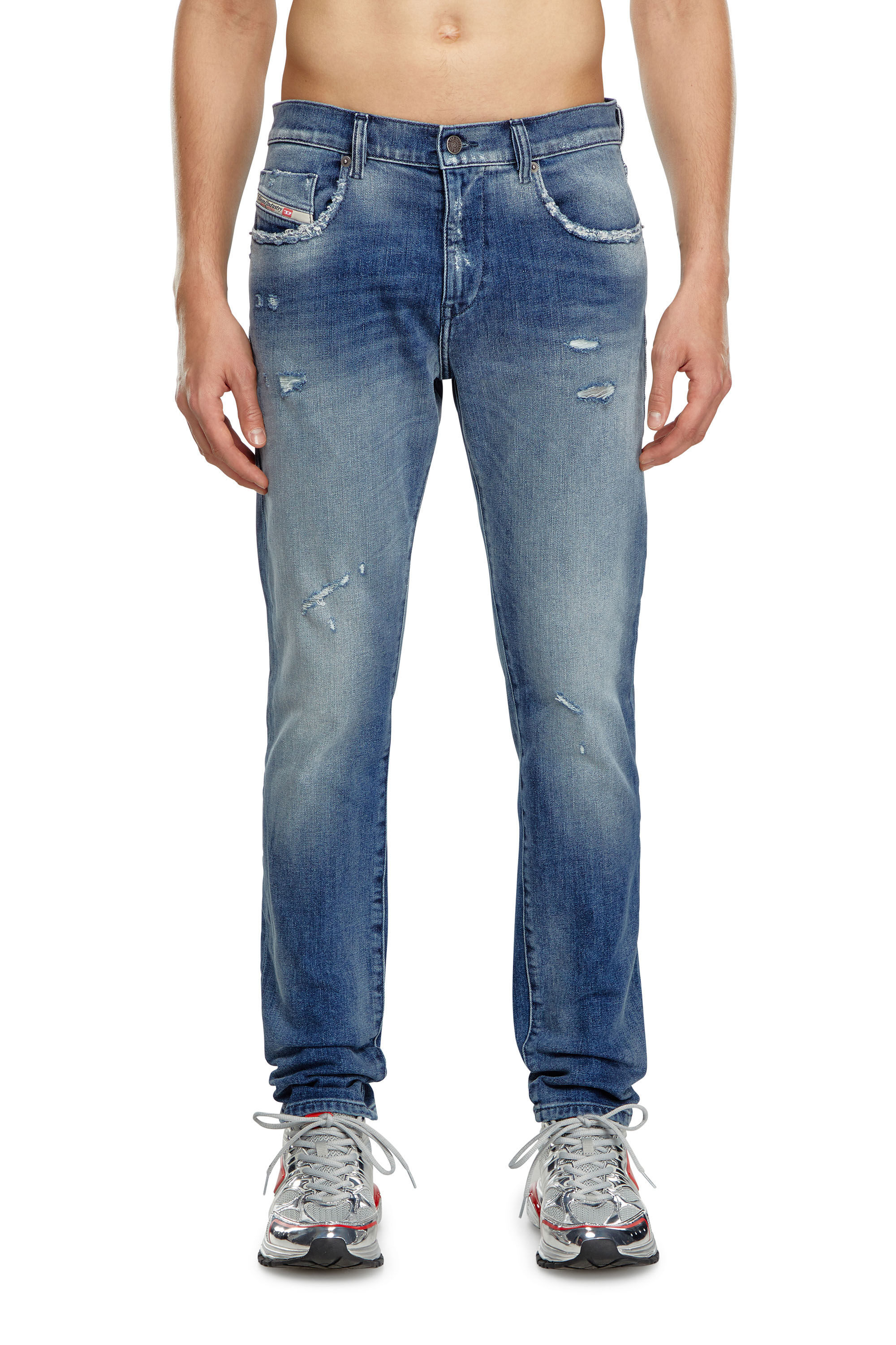 Diesel - Slim Jeans 2019 D-Strukt 09J61 Hombre, Azul medio - 3