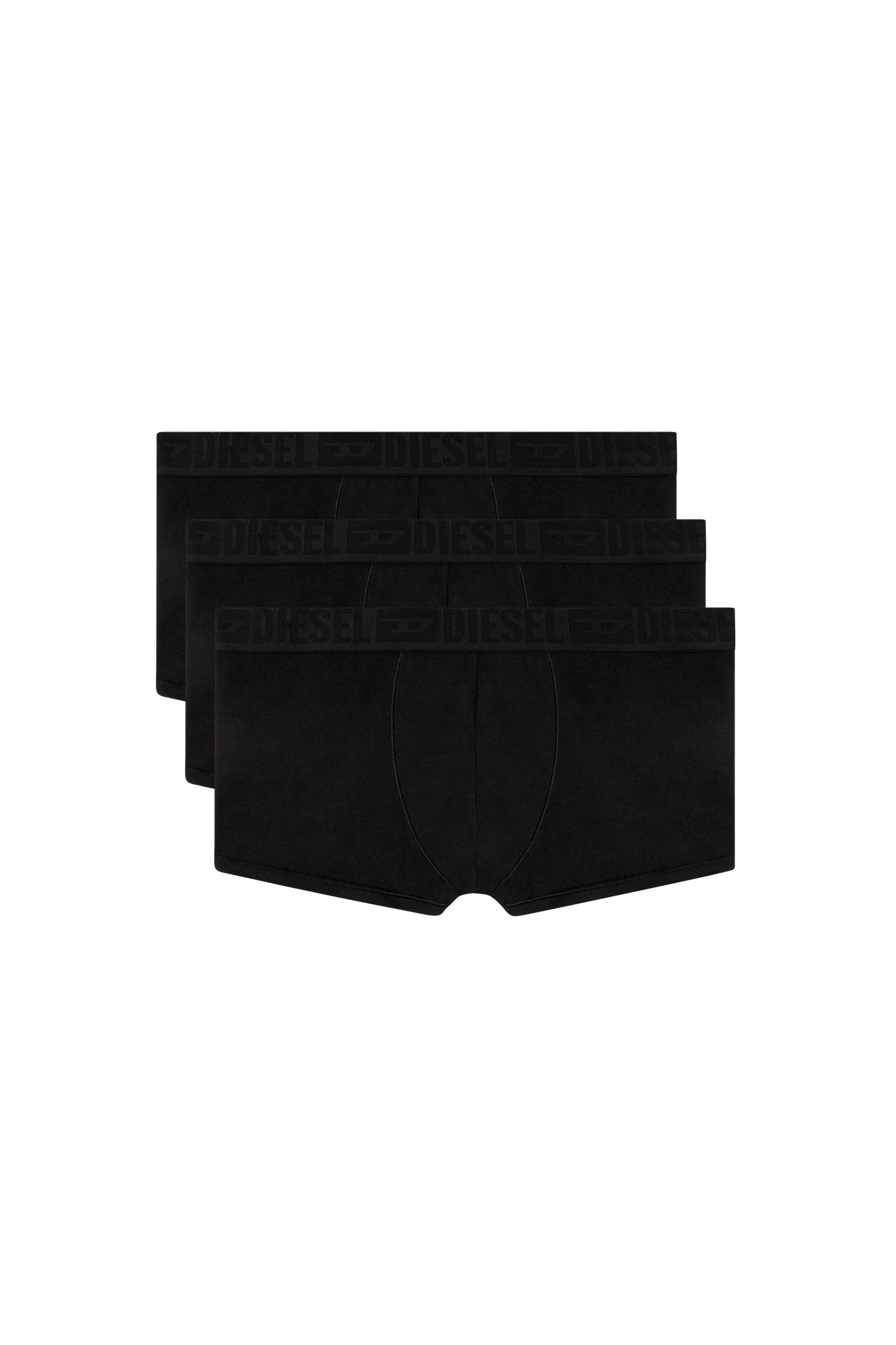 Diesel - BENJAMIN-D-MONO-3PACK, Paquete de tres bóxers lisos Hombre in Negro - 4