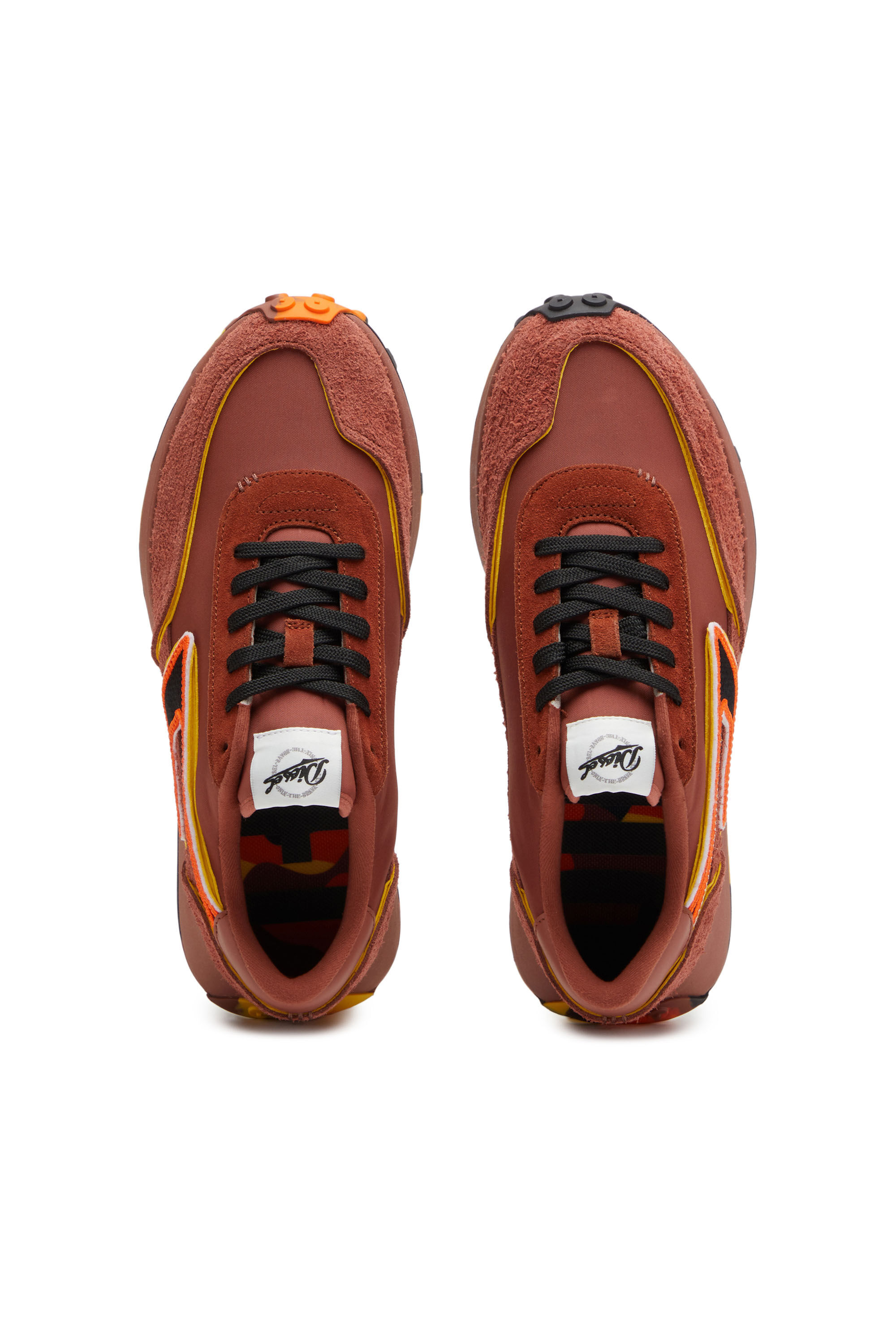 Diesel - S-RACER LC W, S-Racer Lc W - Deportivas bajas de nylon y gamuza Mujer in Marrón - 4