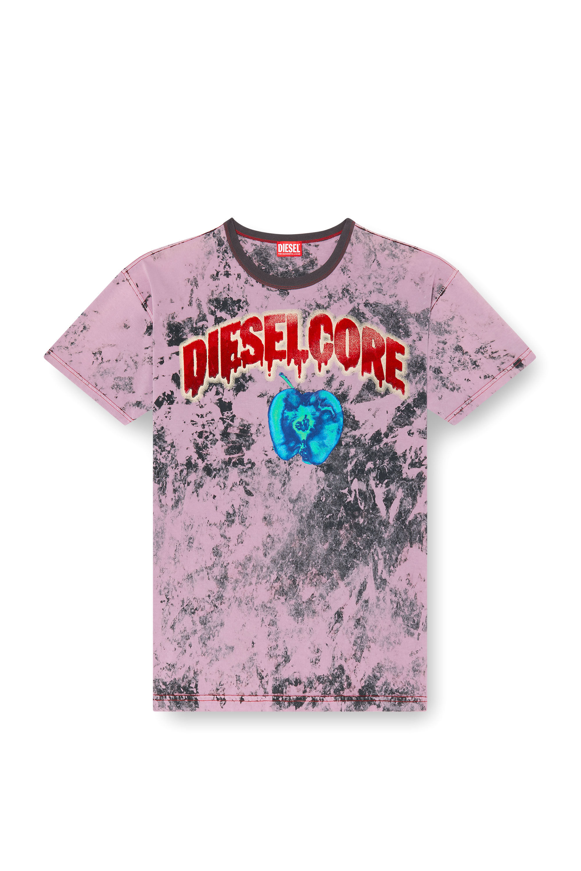 Men's T-shirt with Diesel Core logo | Pink | Diesel