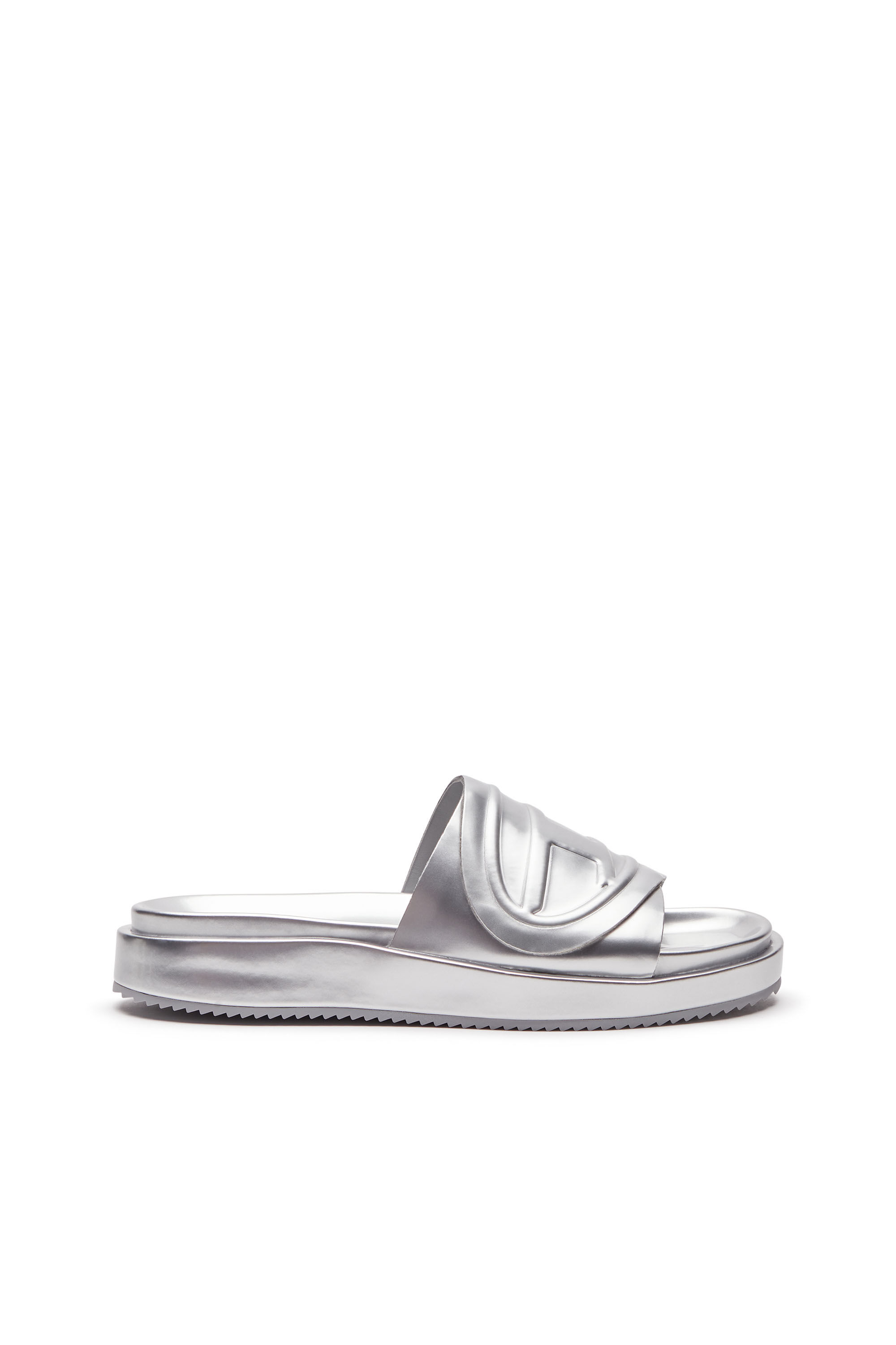 Women's Sa-Slide D-Metallic slide sandals with Oval D strap