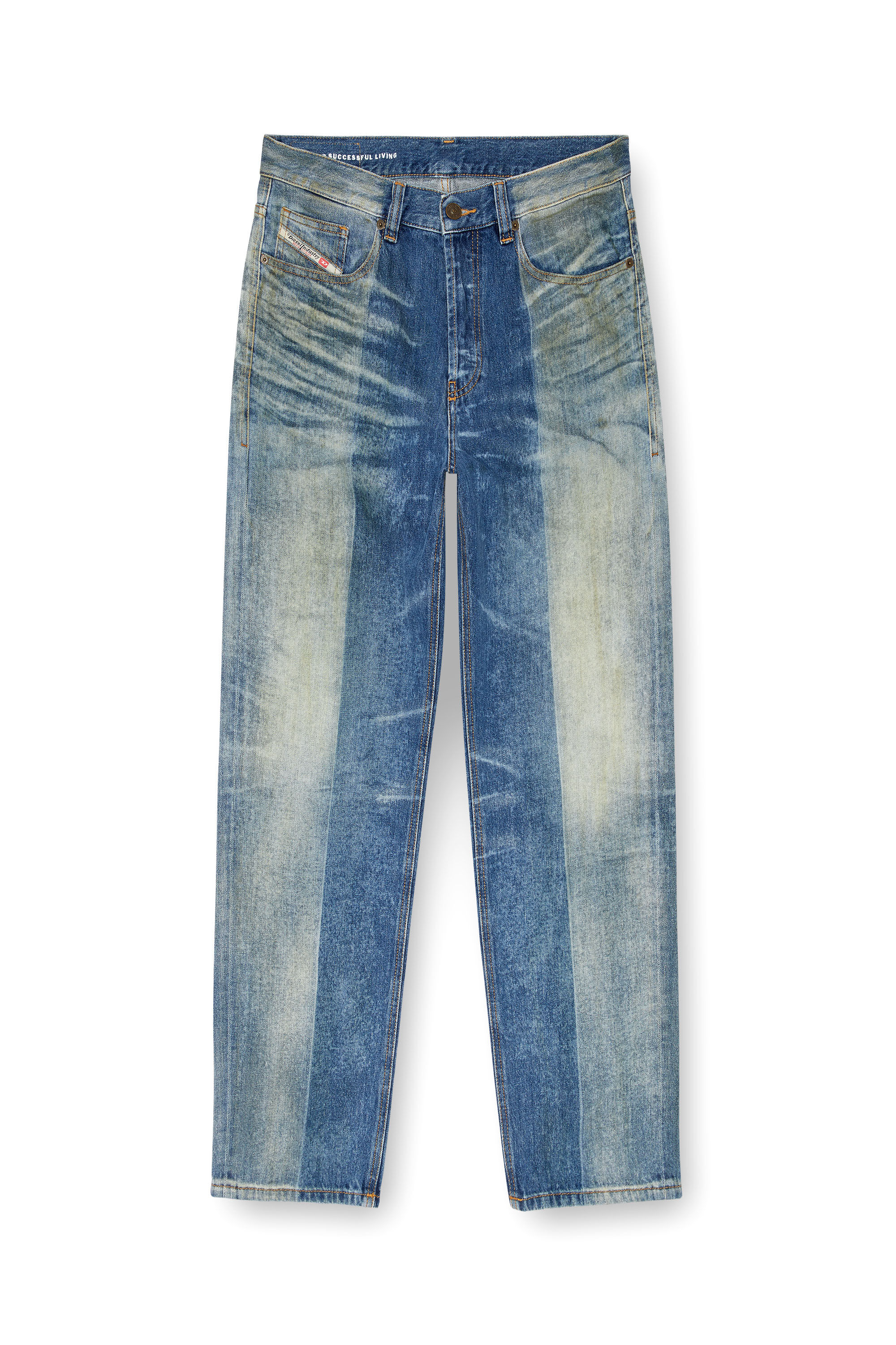 Diesel - Straight Jeans 2010 D-Macs 09L04 Hombre, Azul medio - 2