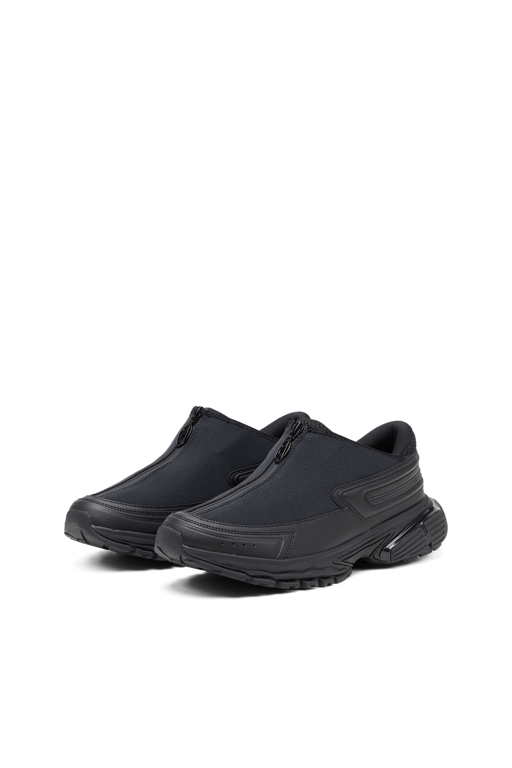 Diesel - S-SERENDIPITY PRO-X1 ZIP X, Unisex's S-Serendipity-Slip-on mesh sneakers with zip in Black - 8