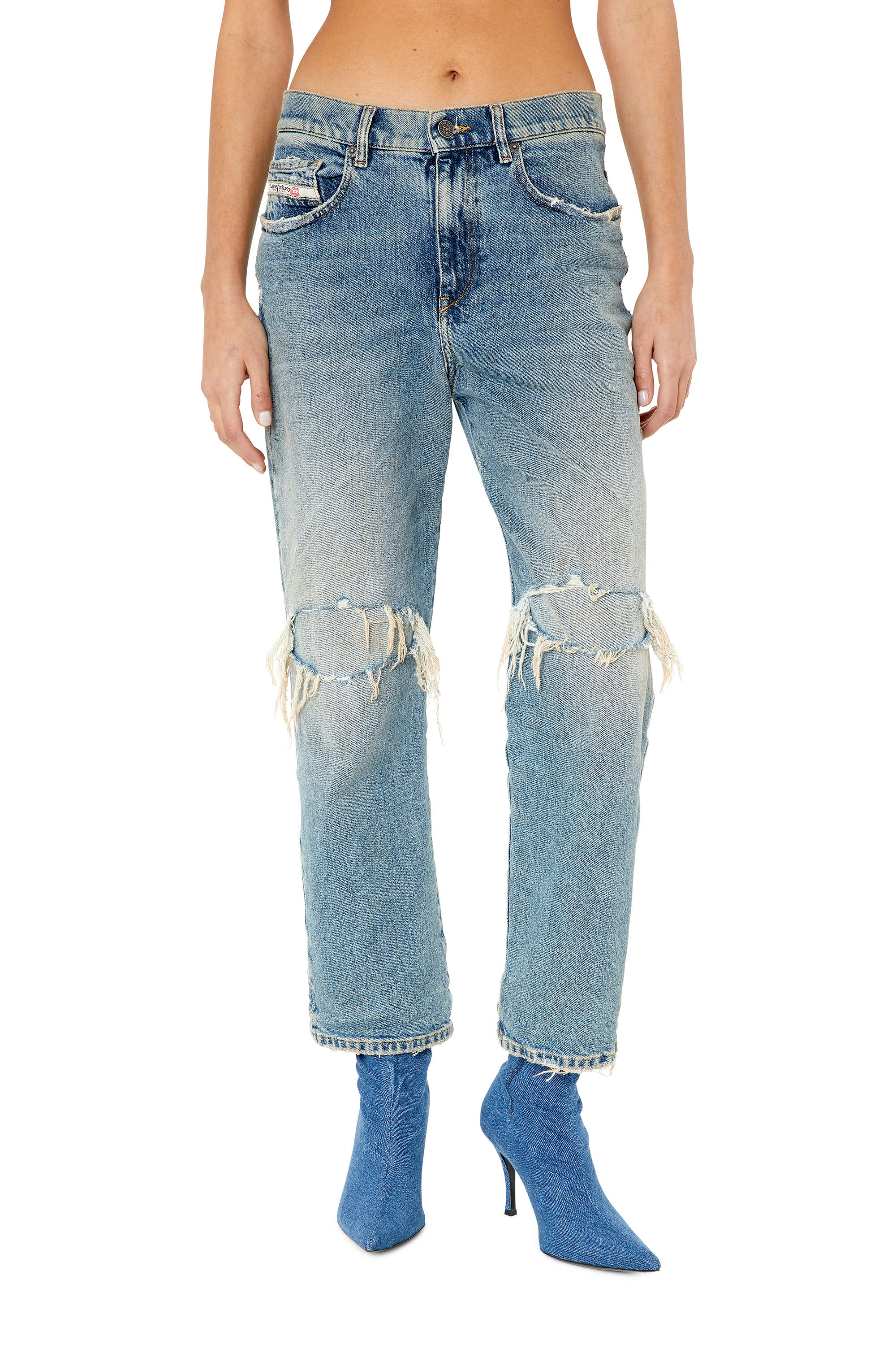Diesel - Boyfriend Jeans 2016 D-Air 007M8, Woman's Boyfriend Jeans - 2016 D-Air in Medium blue - 3