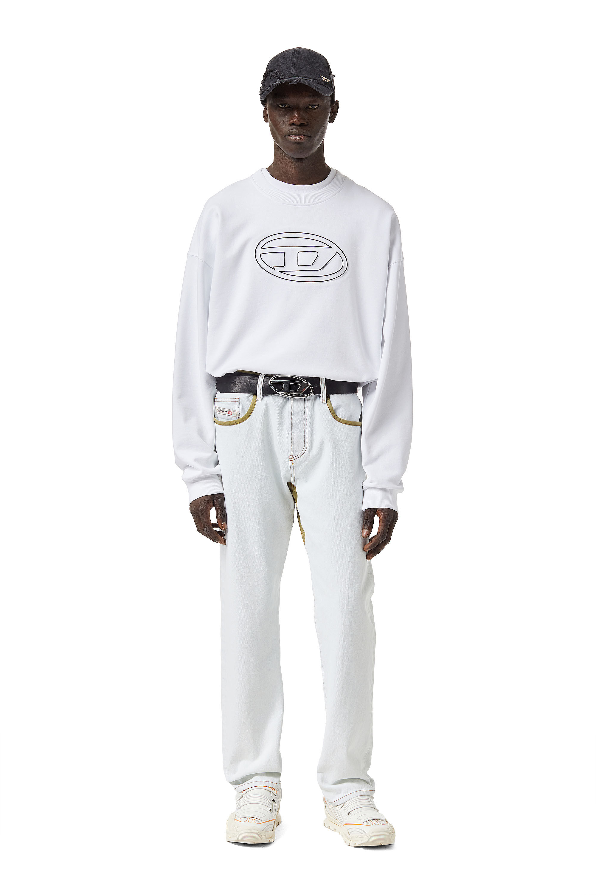 新作人気モデル with Sweatshirt Men's embossed S-MART-BIGOVAL Diesel | logo トップス