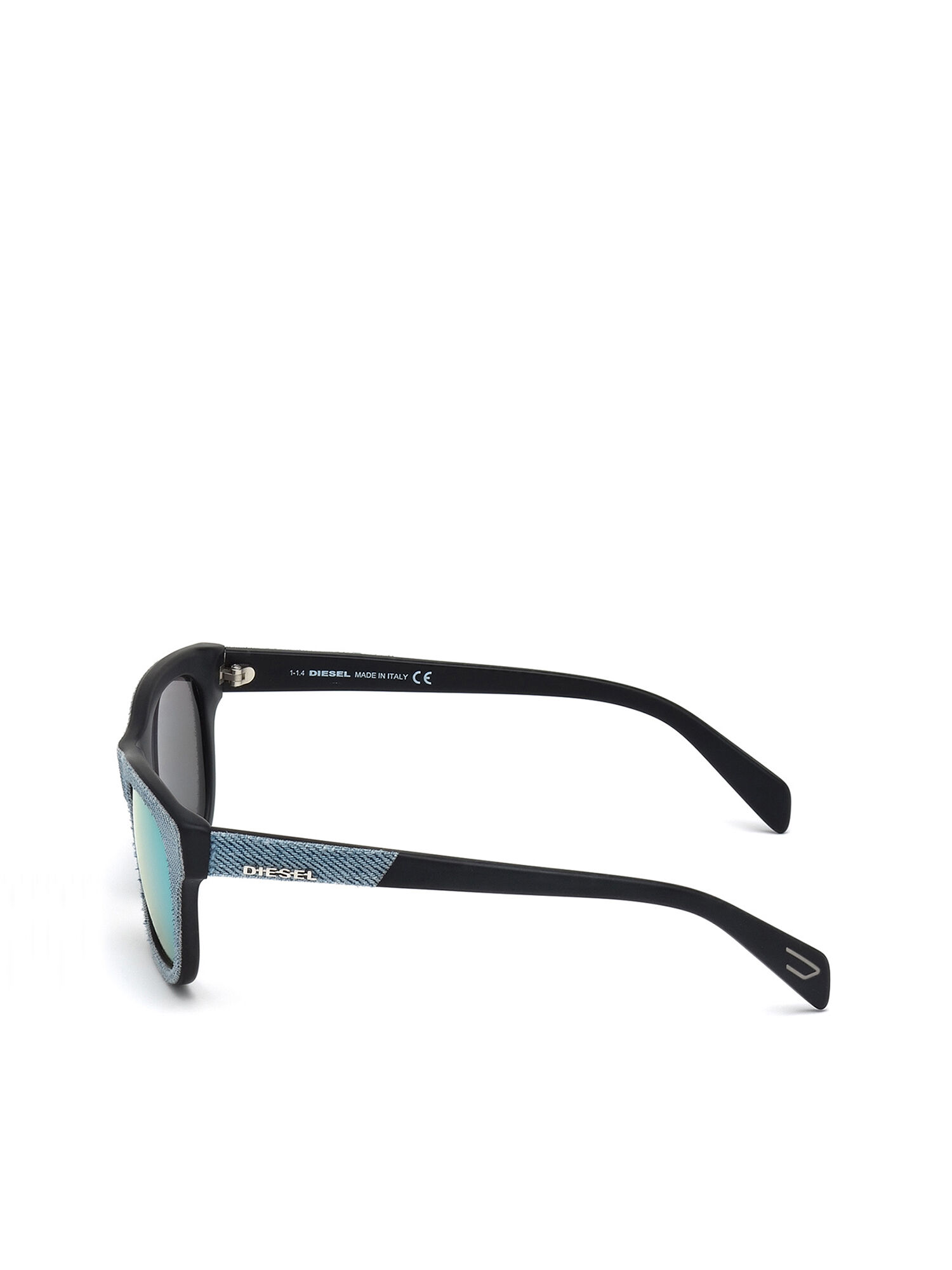 Diesel - DL0111, Unisex's Eyewear with unique denim frame front in Light Blue - 5