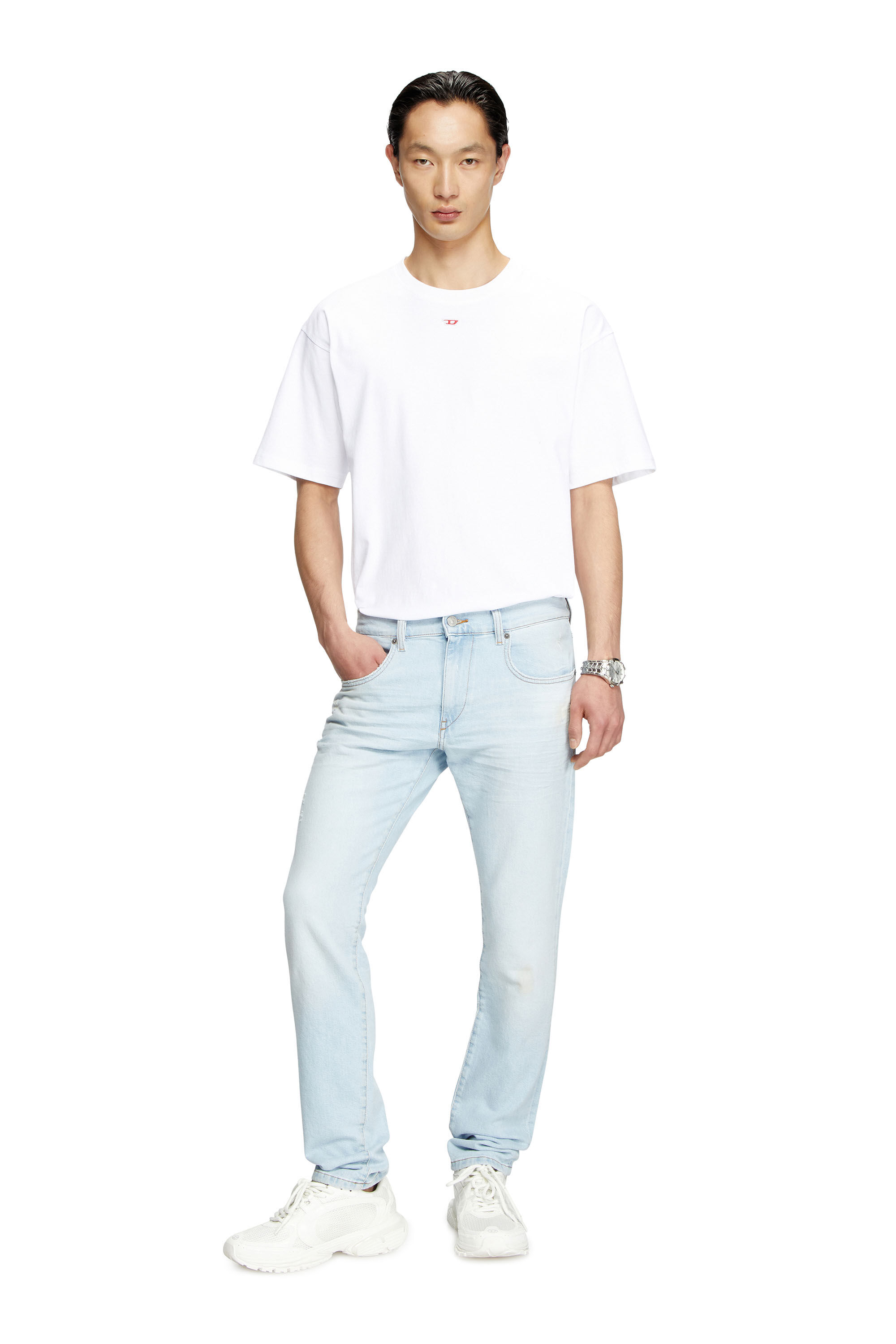 Diesel - Slim Jeans 2019 D-Strukt 0CLBF Hombre, Azul Claro - 1
