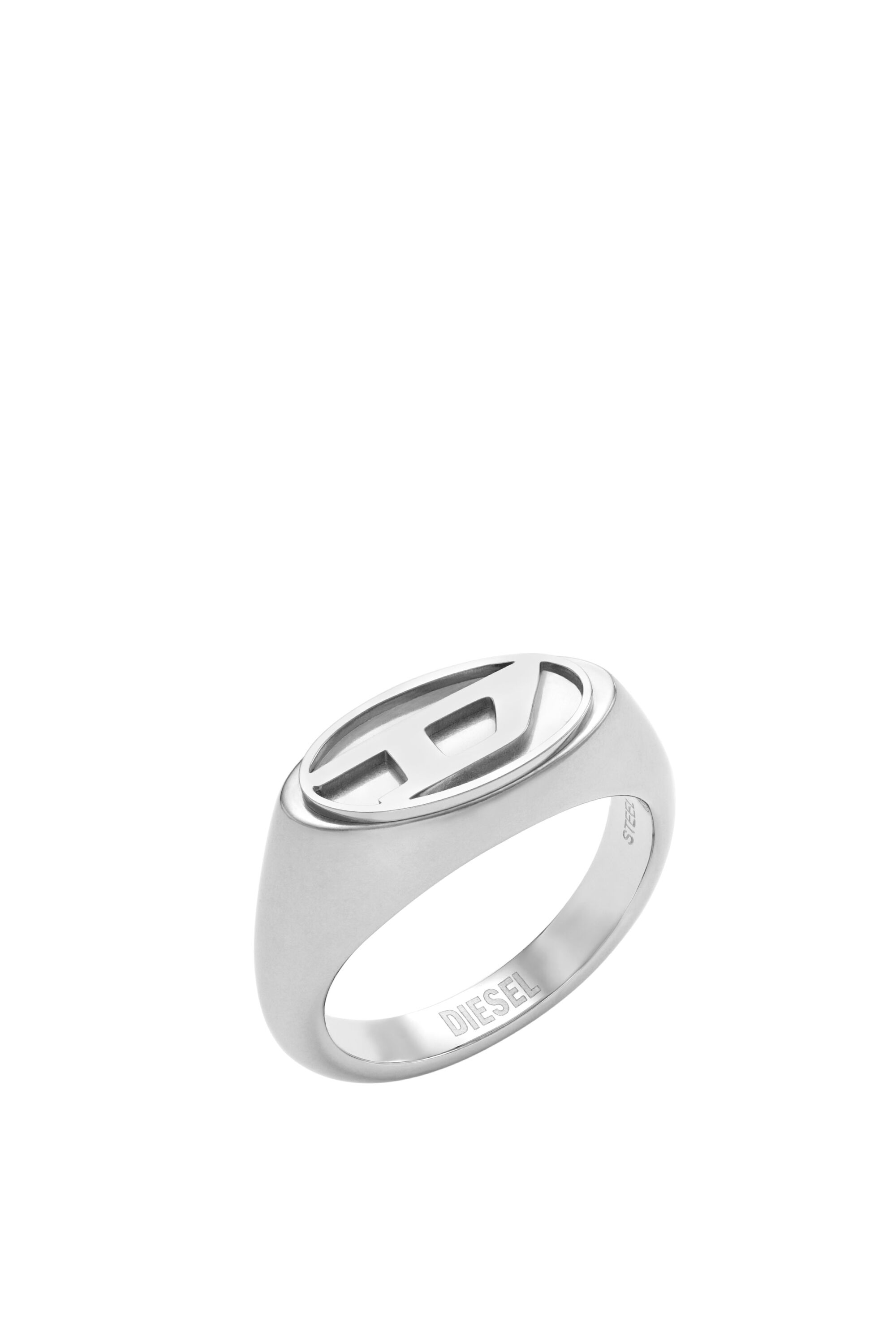 Women's Stainless steel signet ring | Silver | Diesel
