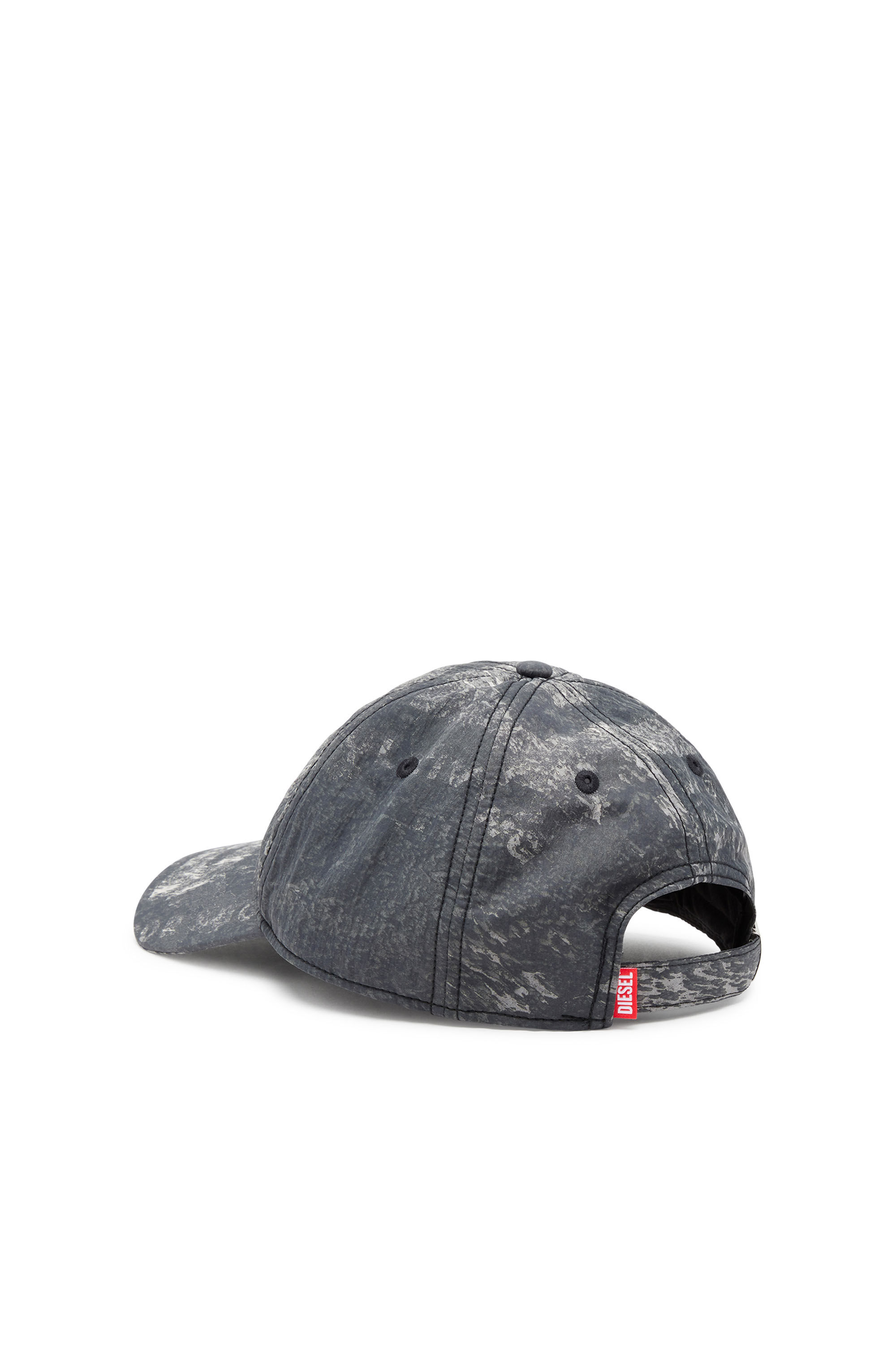 Diesel - C-REMEY, Gorra de nailon arrugado con estampado rain-camo Hombre in Multicolor - 2