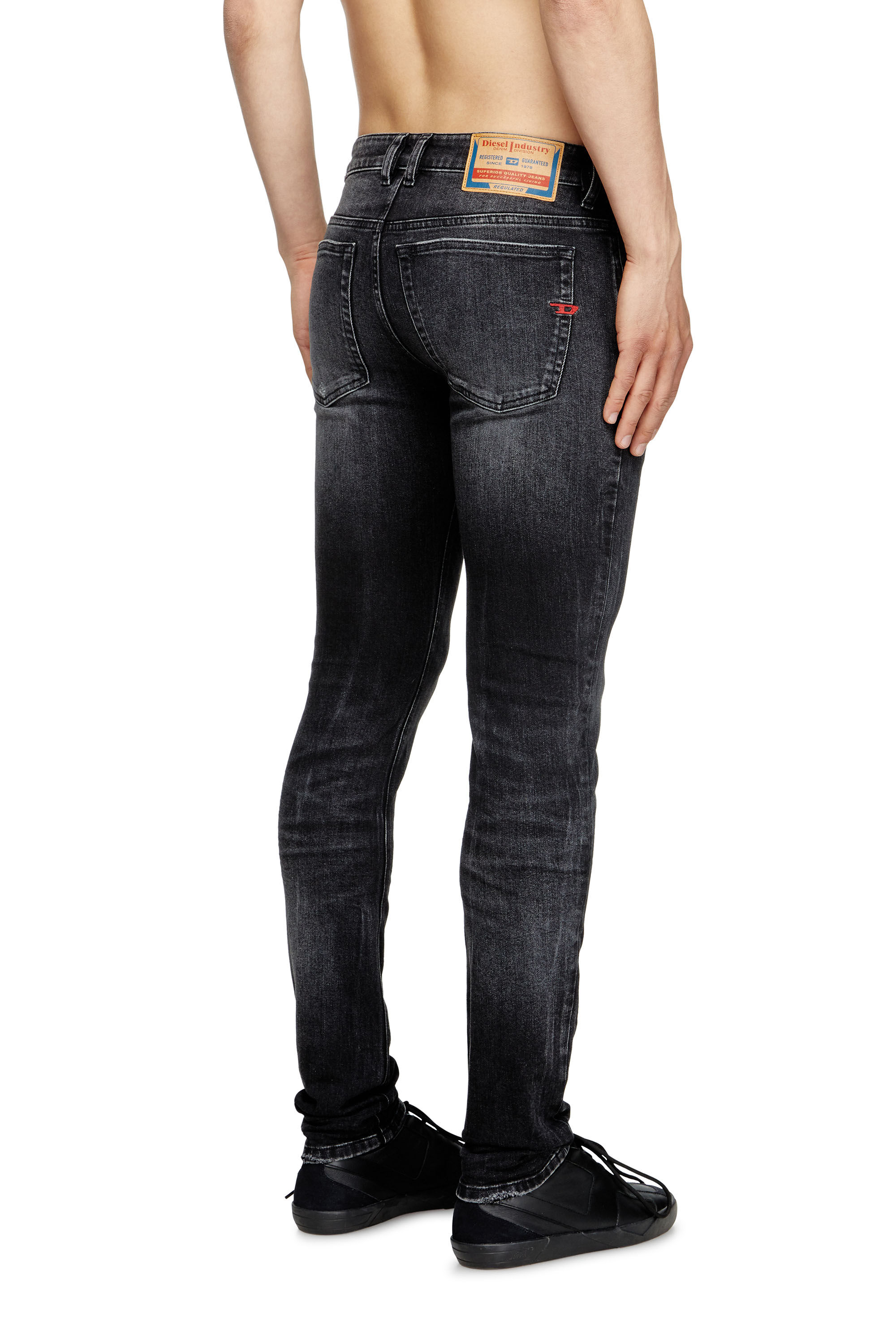★DIESEL★ 2015 Babila Denim Pants Black Dark Gray 2015 BABHILA Woman: Skinny Jeans | Black/Dark grey | Diesel