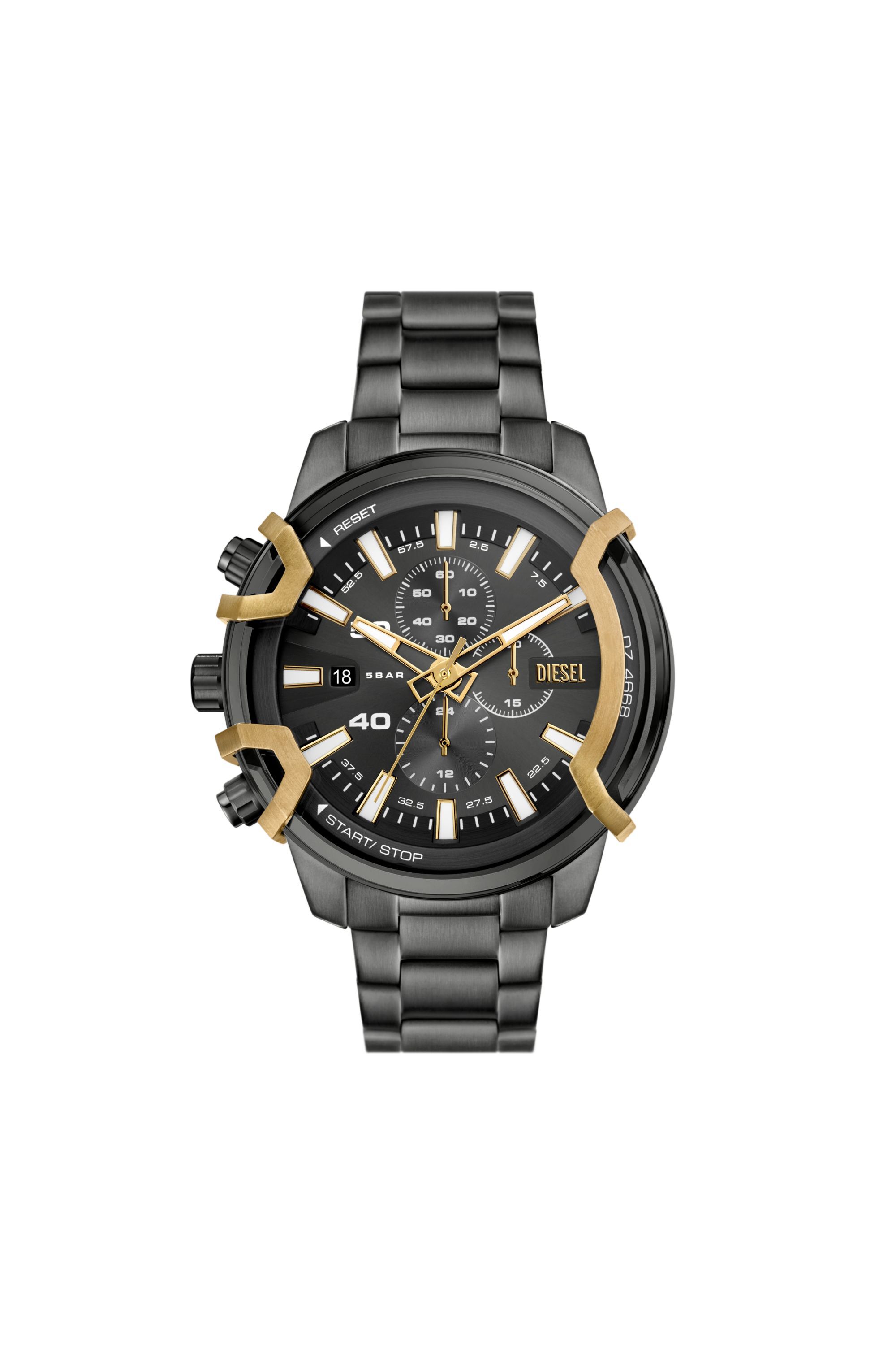 Men's Griffed Two-Tone Stainless Steel Watch | Grey | Diesel