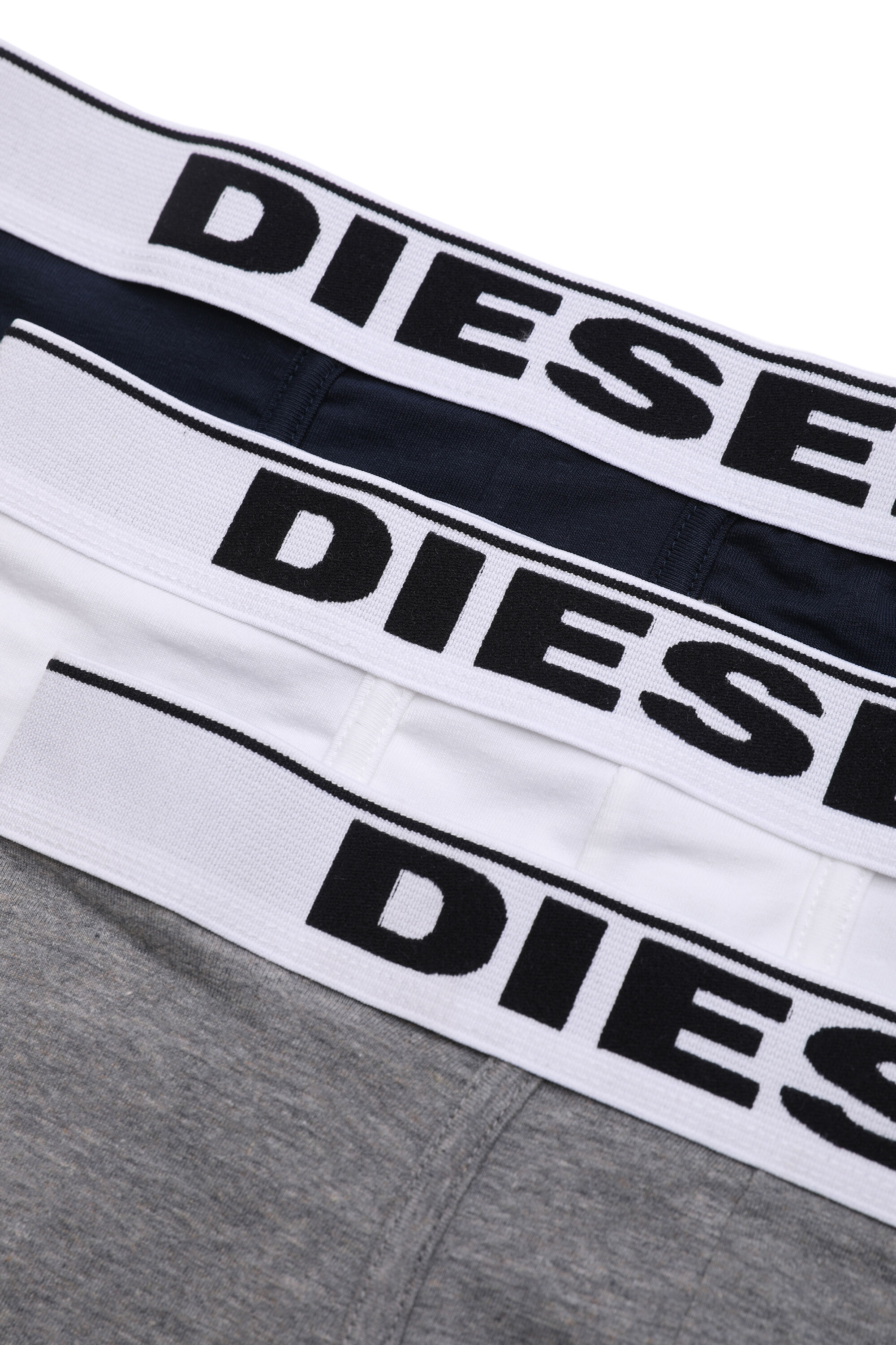 Diesel - UMBX-UDAMIENTHREEPAC, Man's Three-pack of trunks with logo in Multicolor/White - 2