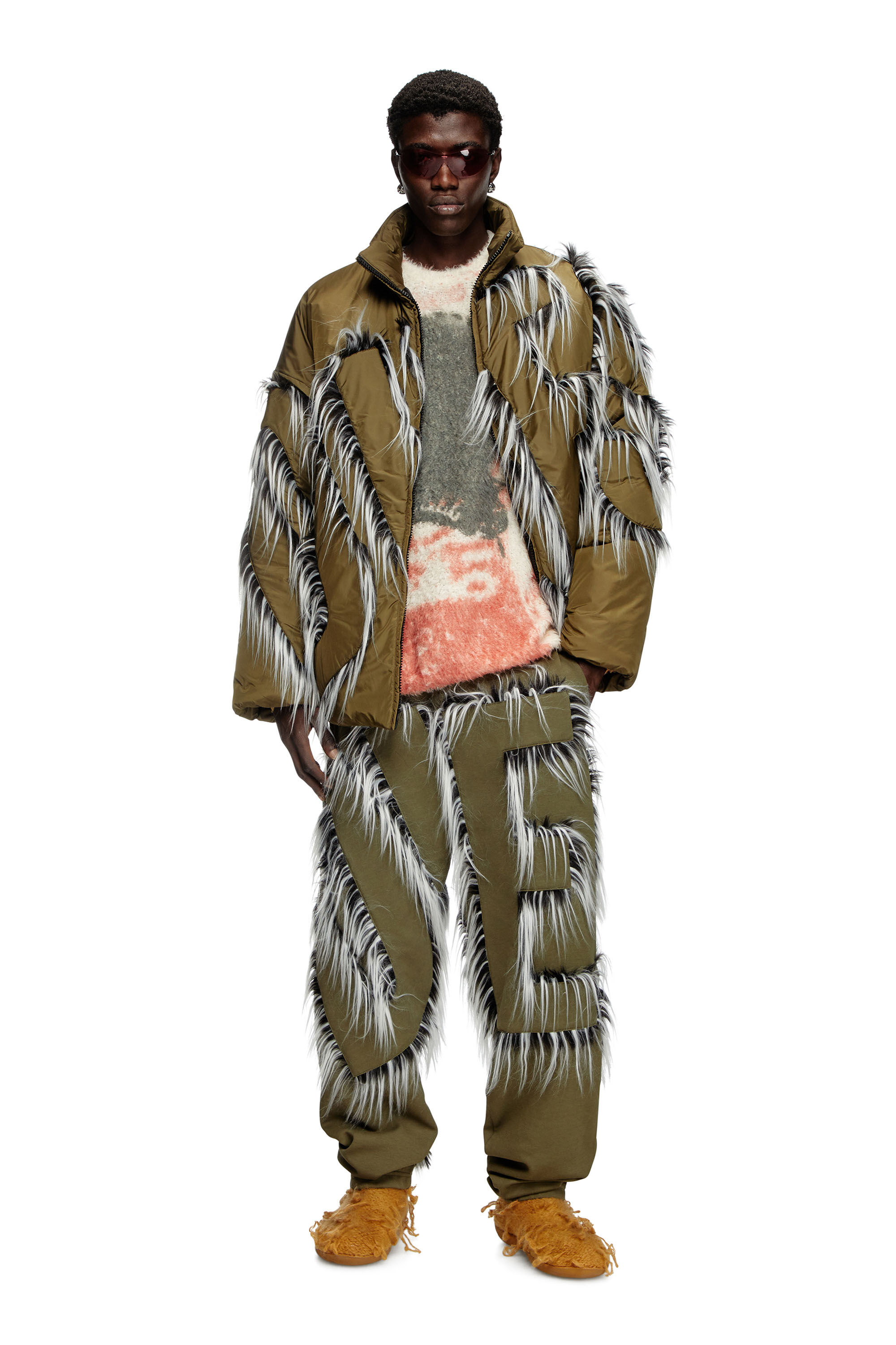 Diesel - K-MUNARI, Jersey de mezcla de alpaca con estampado estilo Pop Hombre in Multicolor - 1