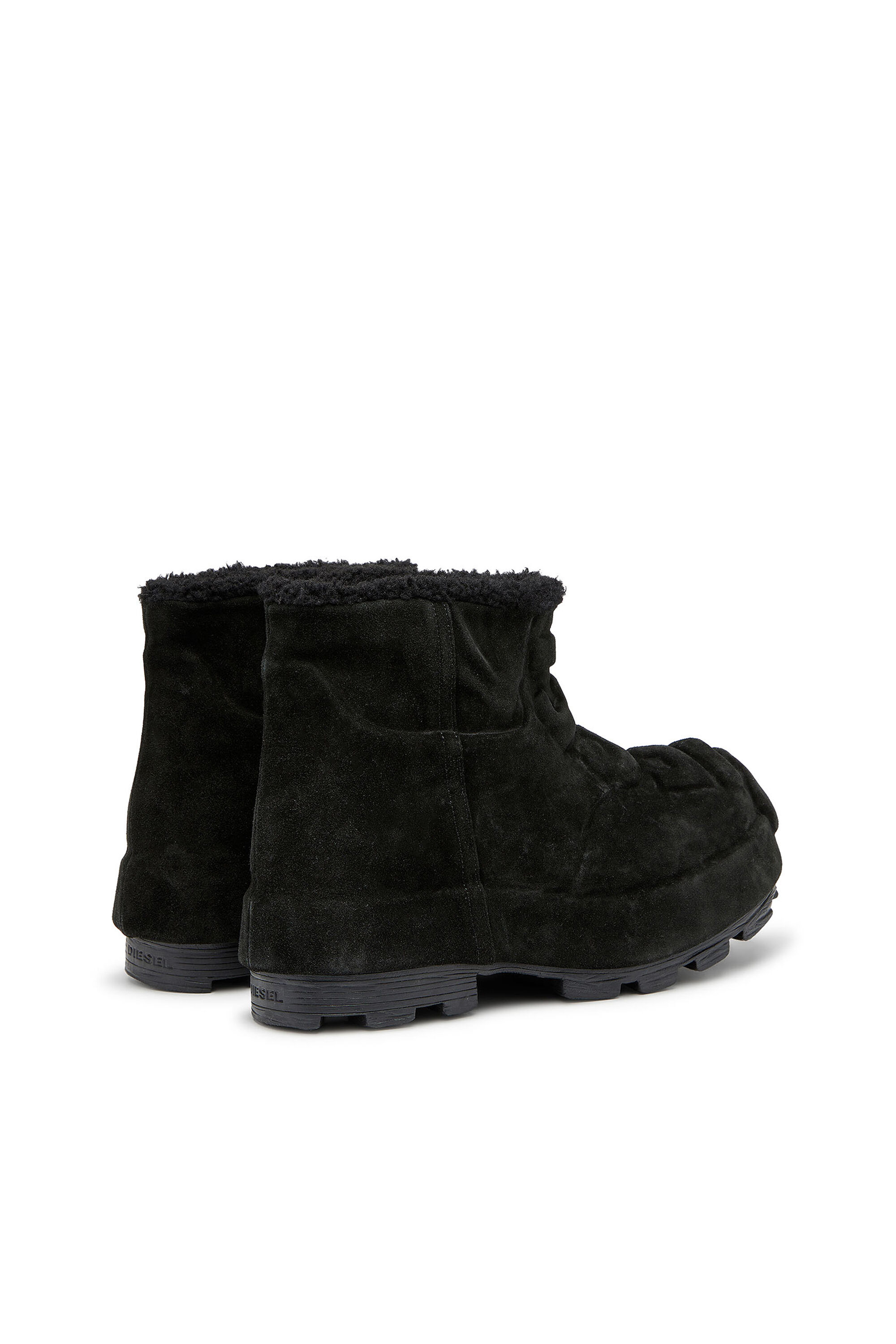 Women's D-Hammer-Suede ankle boots with embossed logo