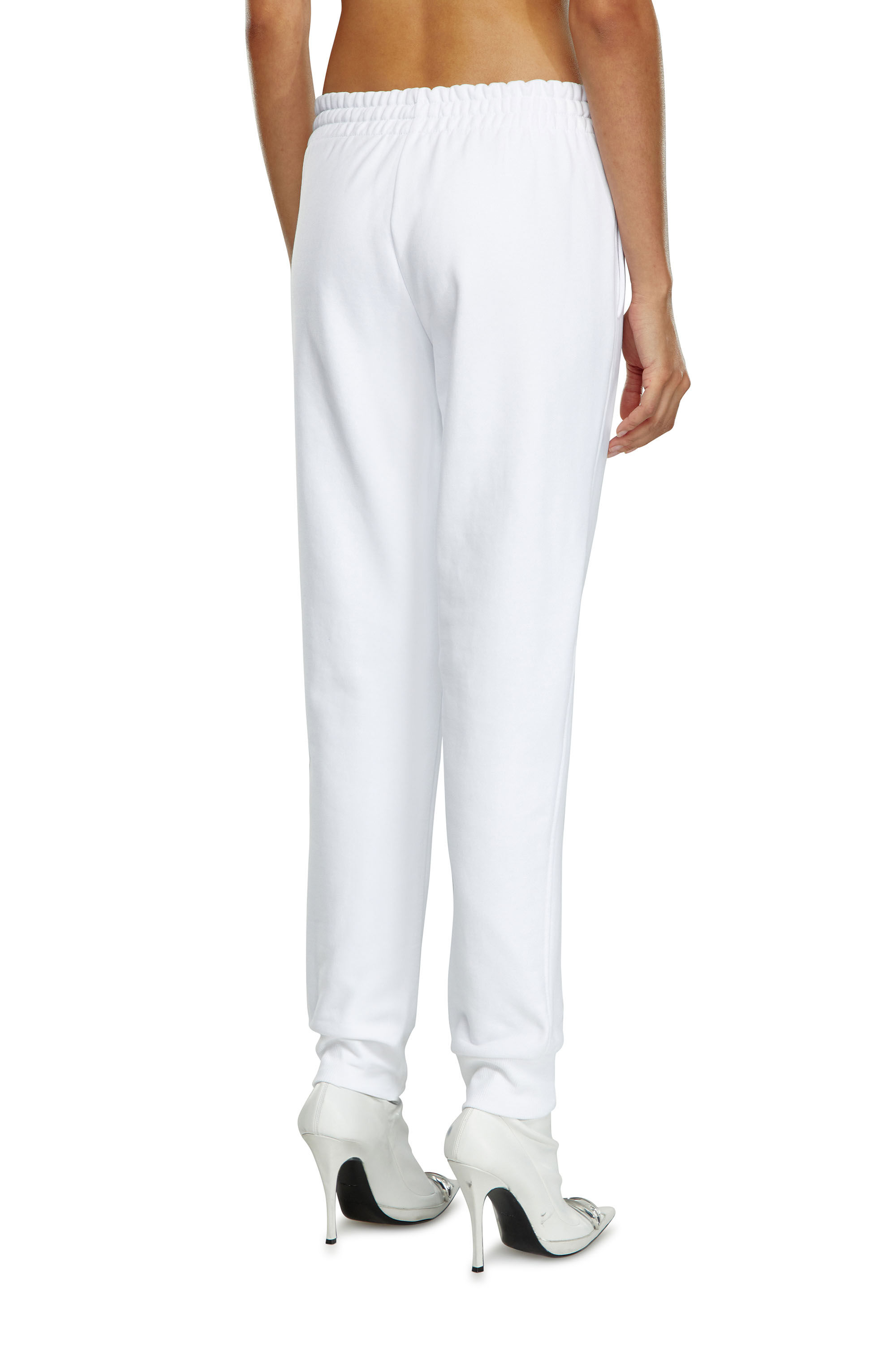 Diesel - P-JAMY-MICRODIV, Woman's Sweatpants with micro logo embroidery in White - 4