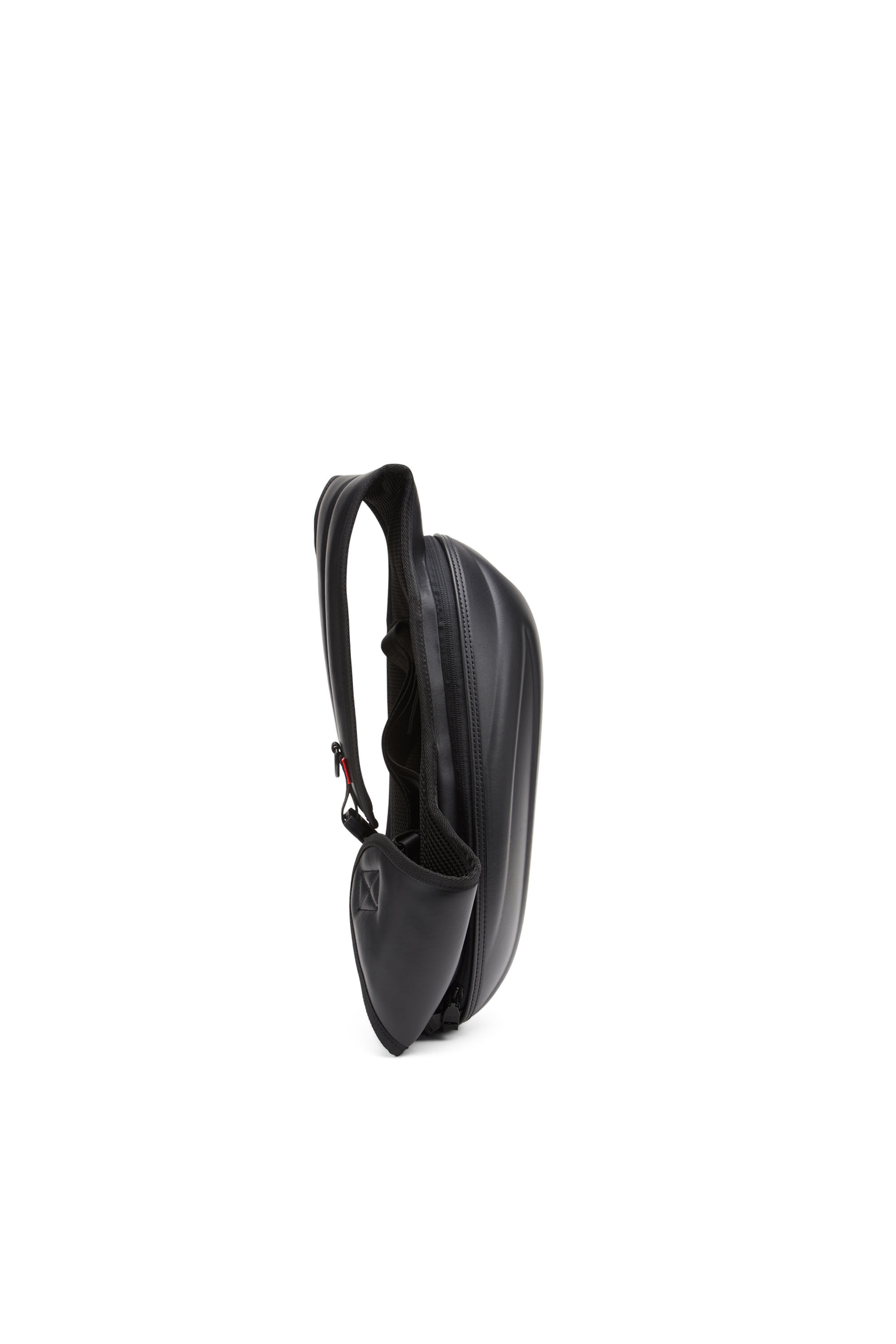 Diesel - 1DR-POD SLING BAG, Man's 1DR-Pod Sling Bag - One-shoulder backpack in leather in Black - 4