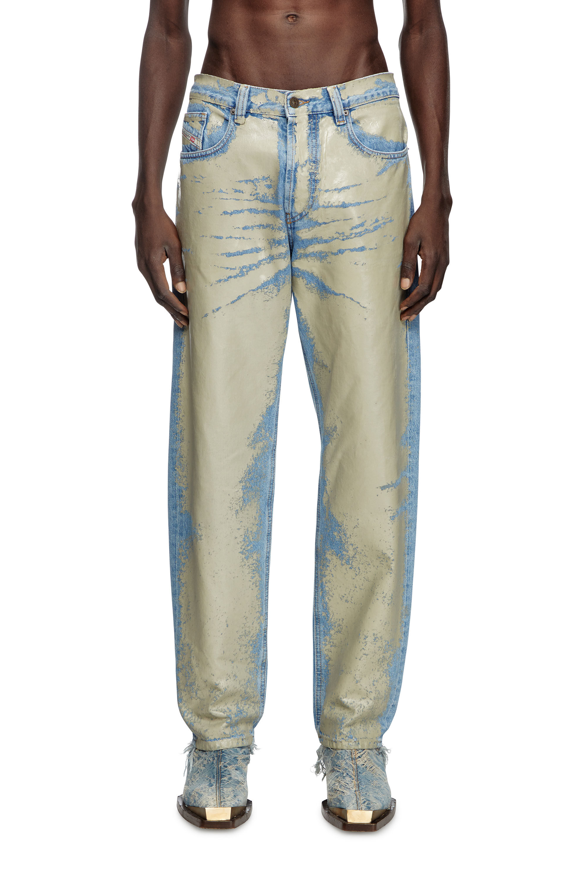 Diesel - Straight Jeans 2010 D-Macs 007AL Hombre, Marrón Claro - 3