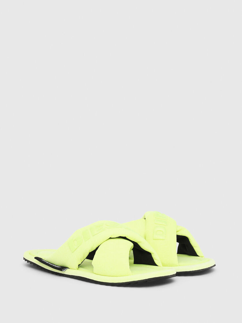 Sa Mery X Mujer Chanclas Cruzadas En Lona Fluor Diesel
