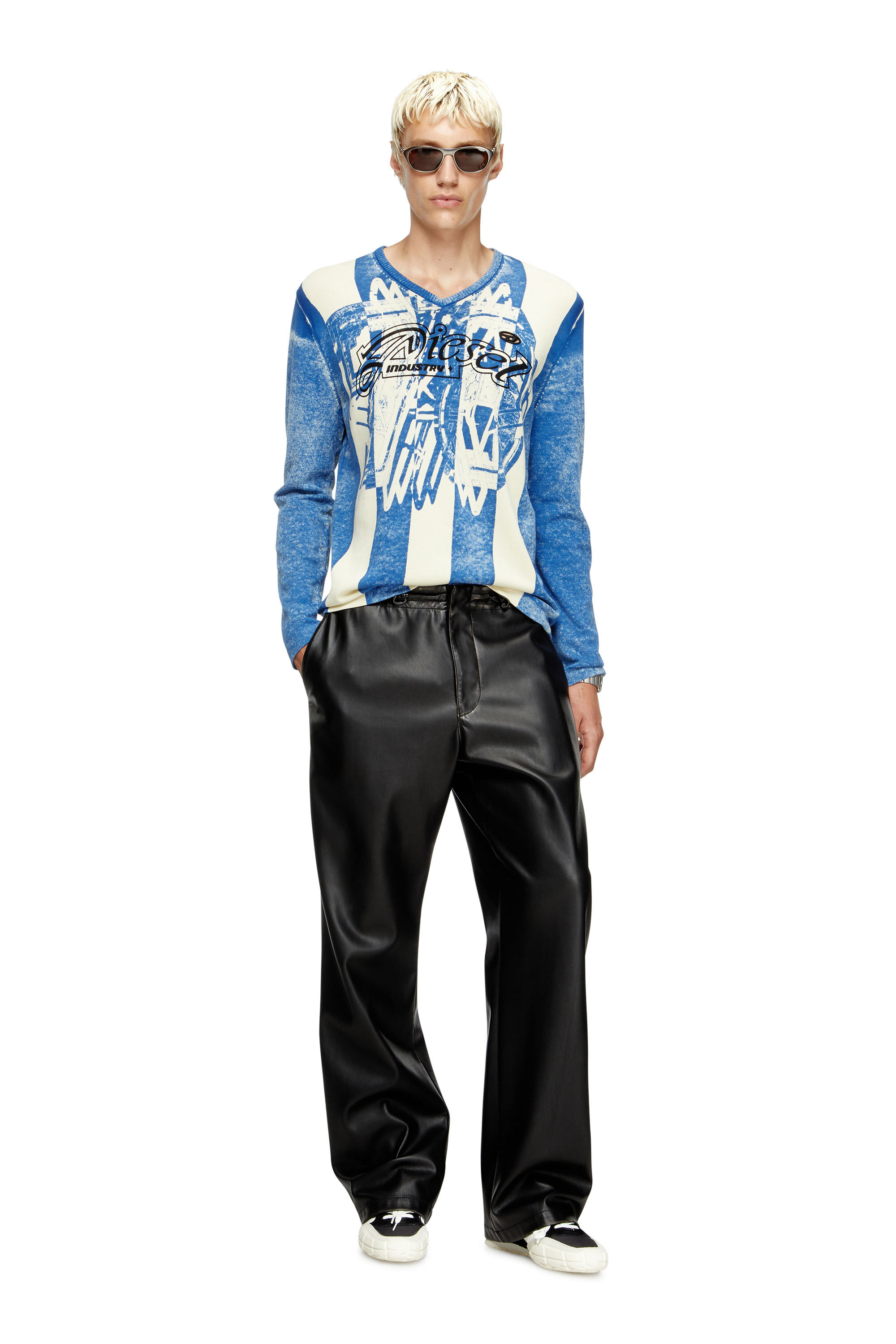 Women's Inside-print striped jumper | Multicolor | Diesel