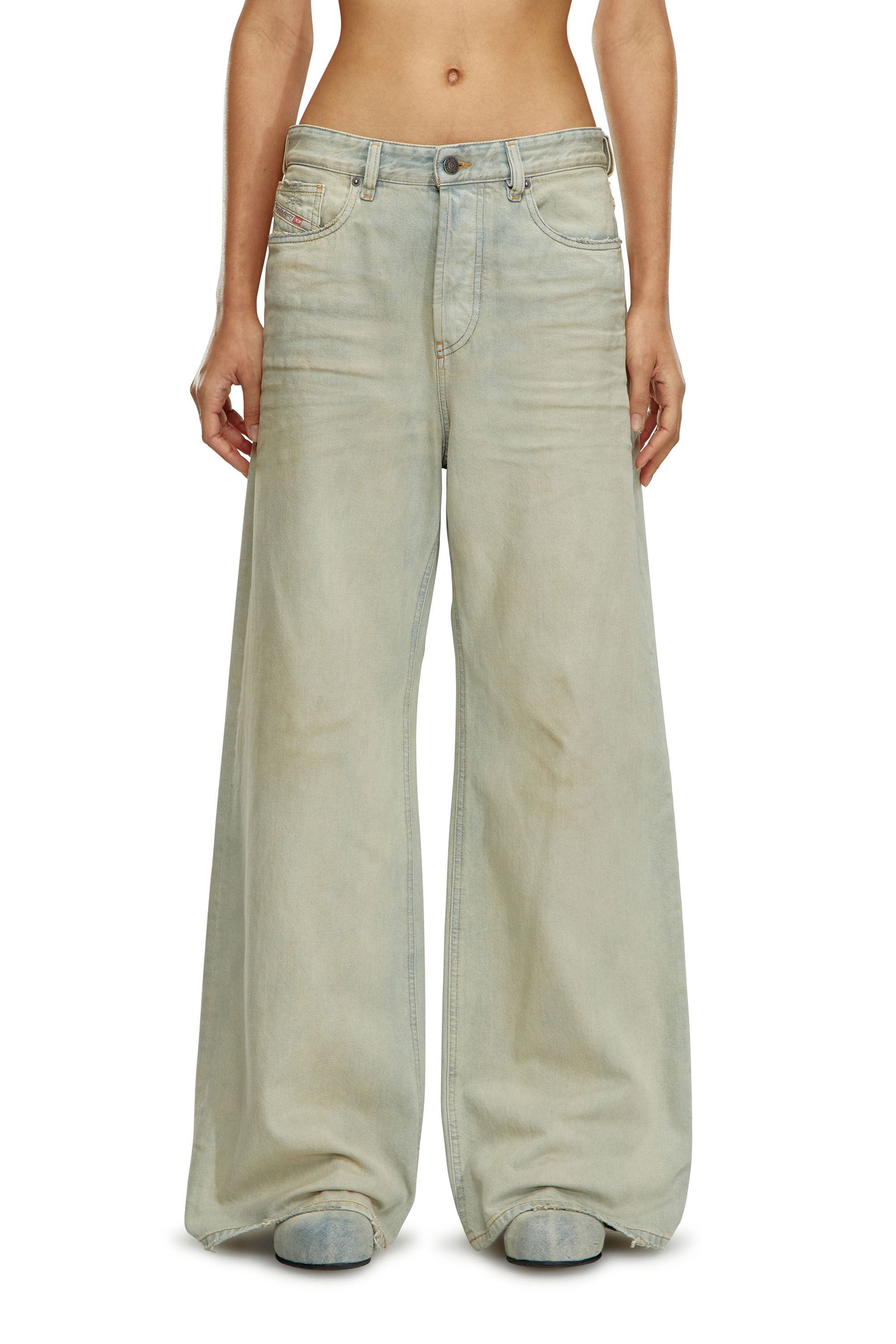 Women's Puddle oversized Jeans | Light blue | Diesel 1996 D-Sire