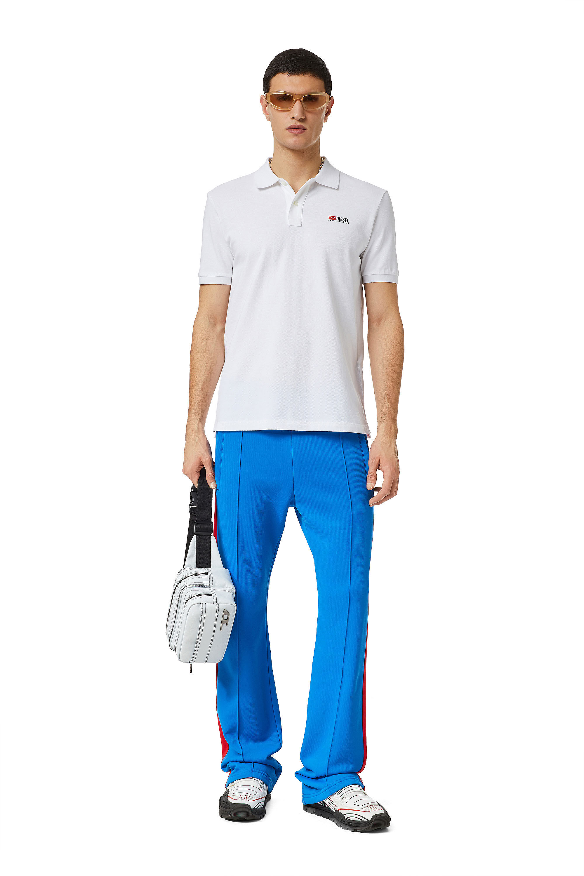 T-SMITH-DIV Polo shirt with 3D logo | White | Diesel