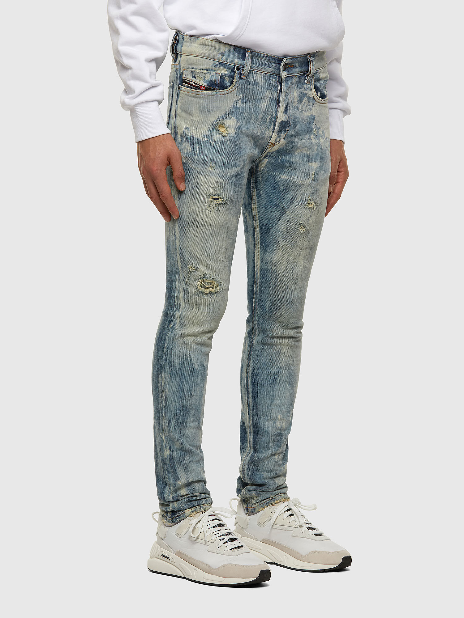 Diesel - Tepphar 009FM Slim Jeans, Azul Claro - Image 7