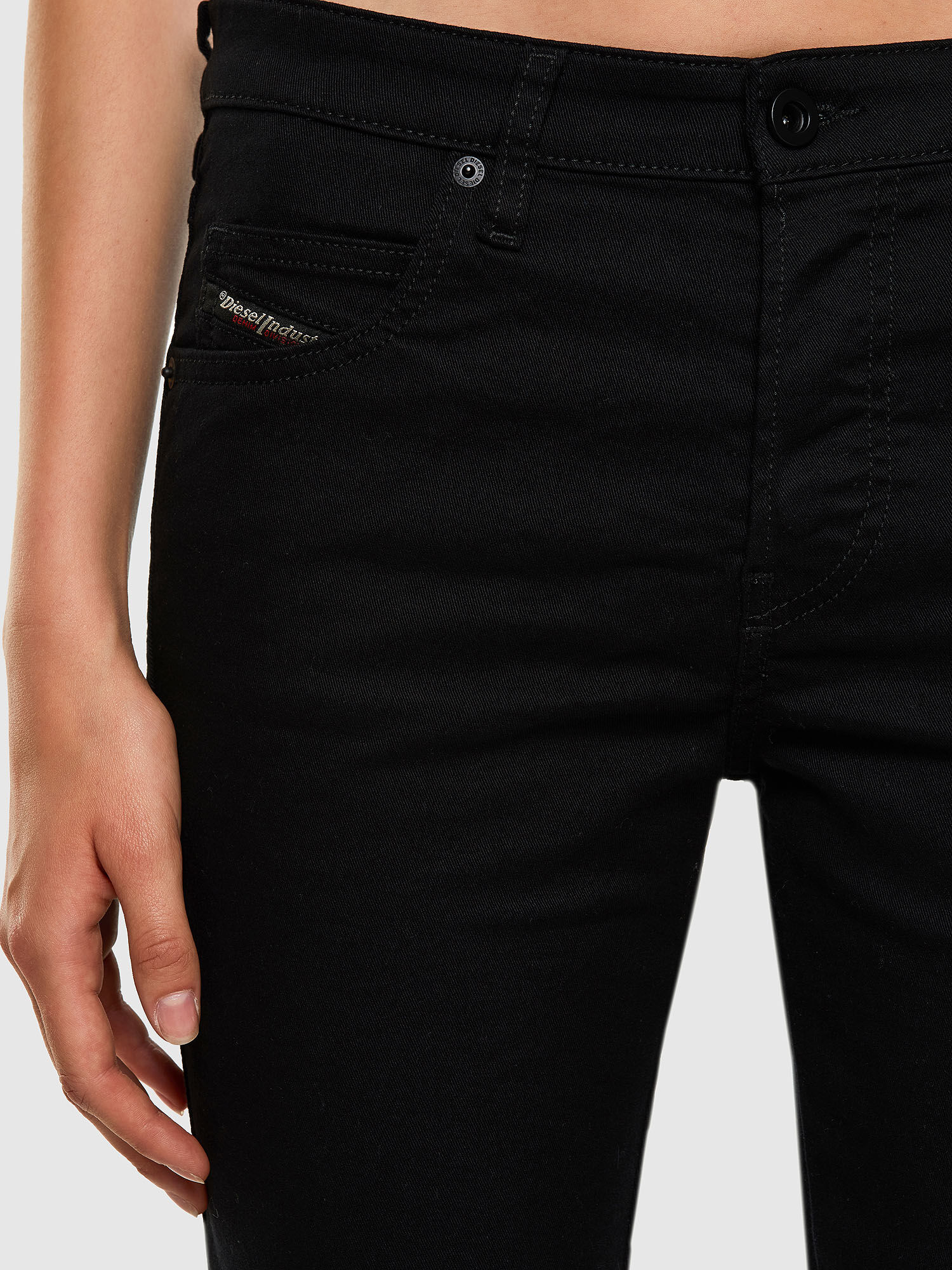 Diesel - Babhila Slim Jeans 069EI, Black/Dark Grey - Image 5