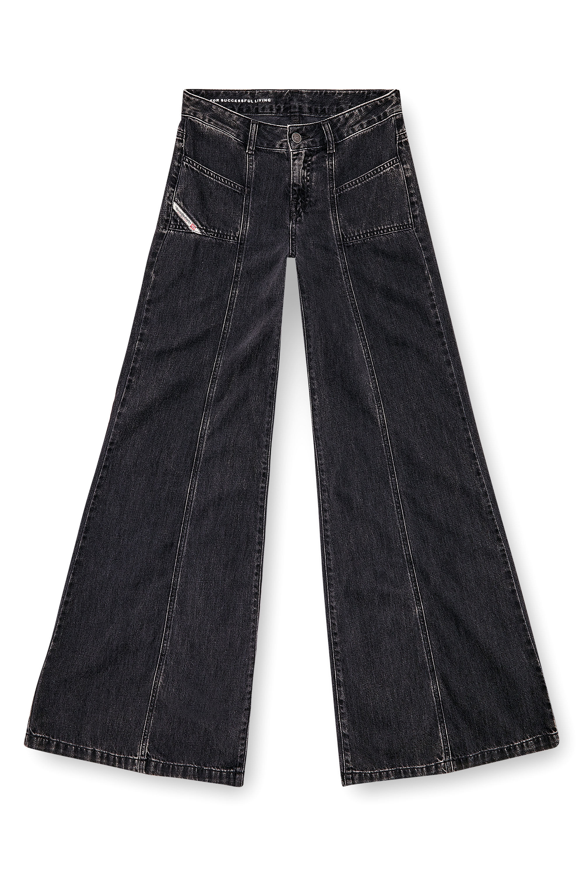 人気便利グッズ Black/Dark | Jeans Flare Women's grey D-Akii Diesel | パンツ