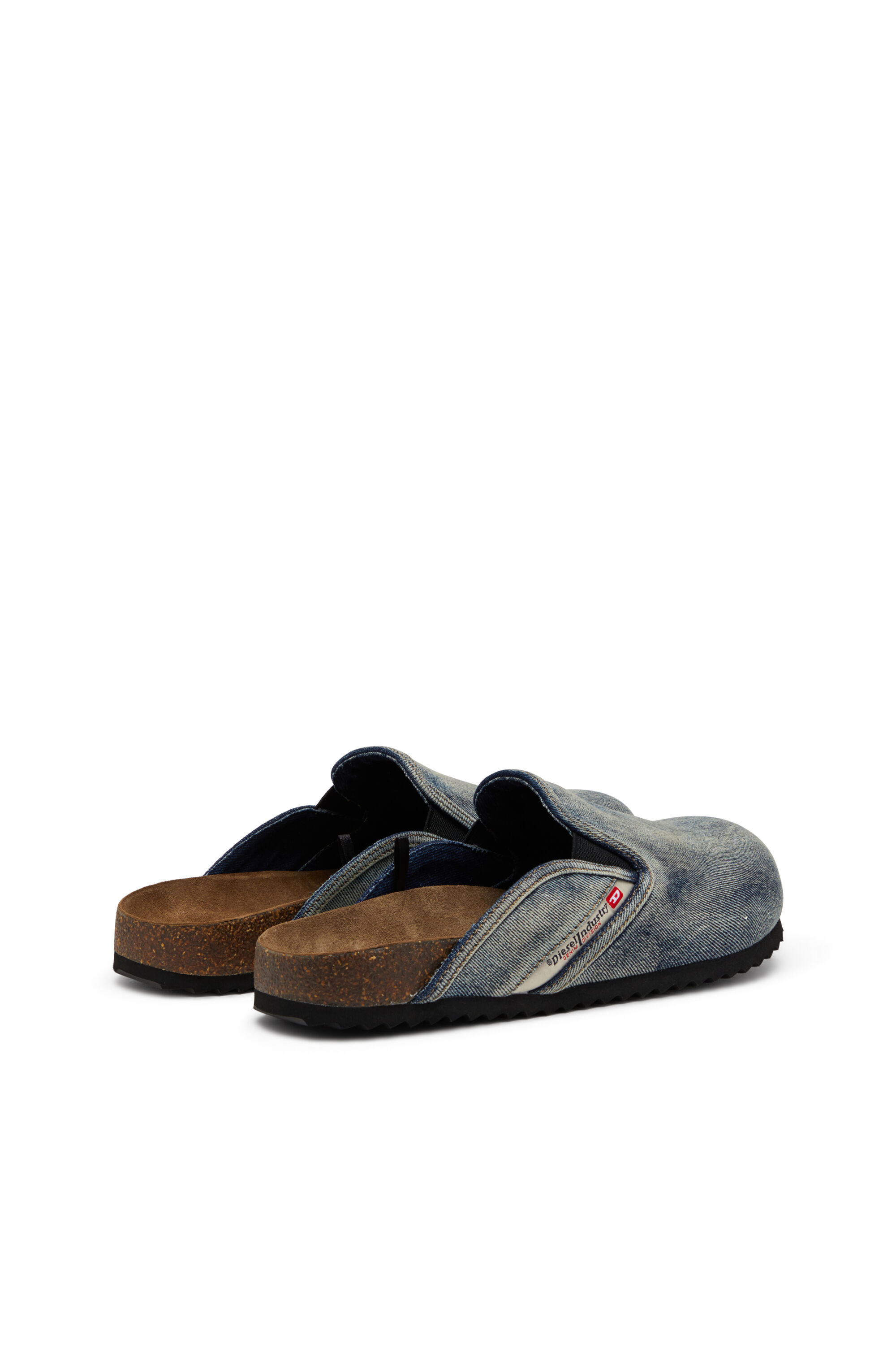 Women's D-Woodstock: Denim kitten heel mules | Black | Diesel