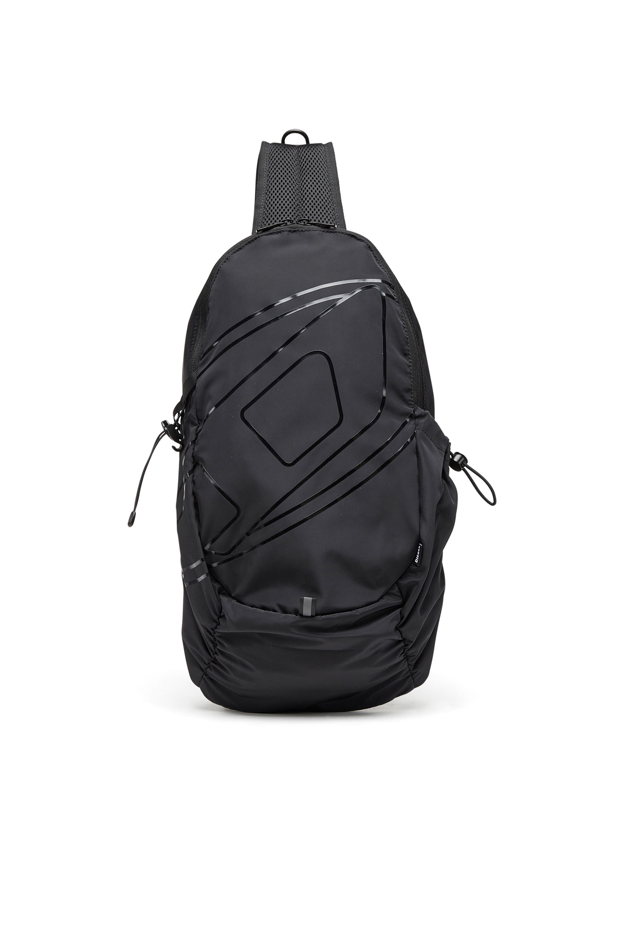 Diesel Drape Sling Bag Mens Black Backpacks