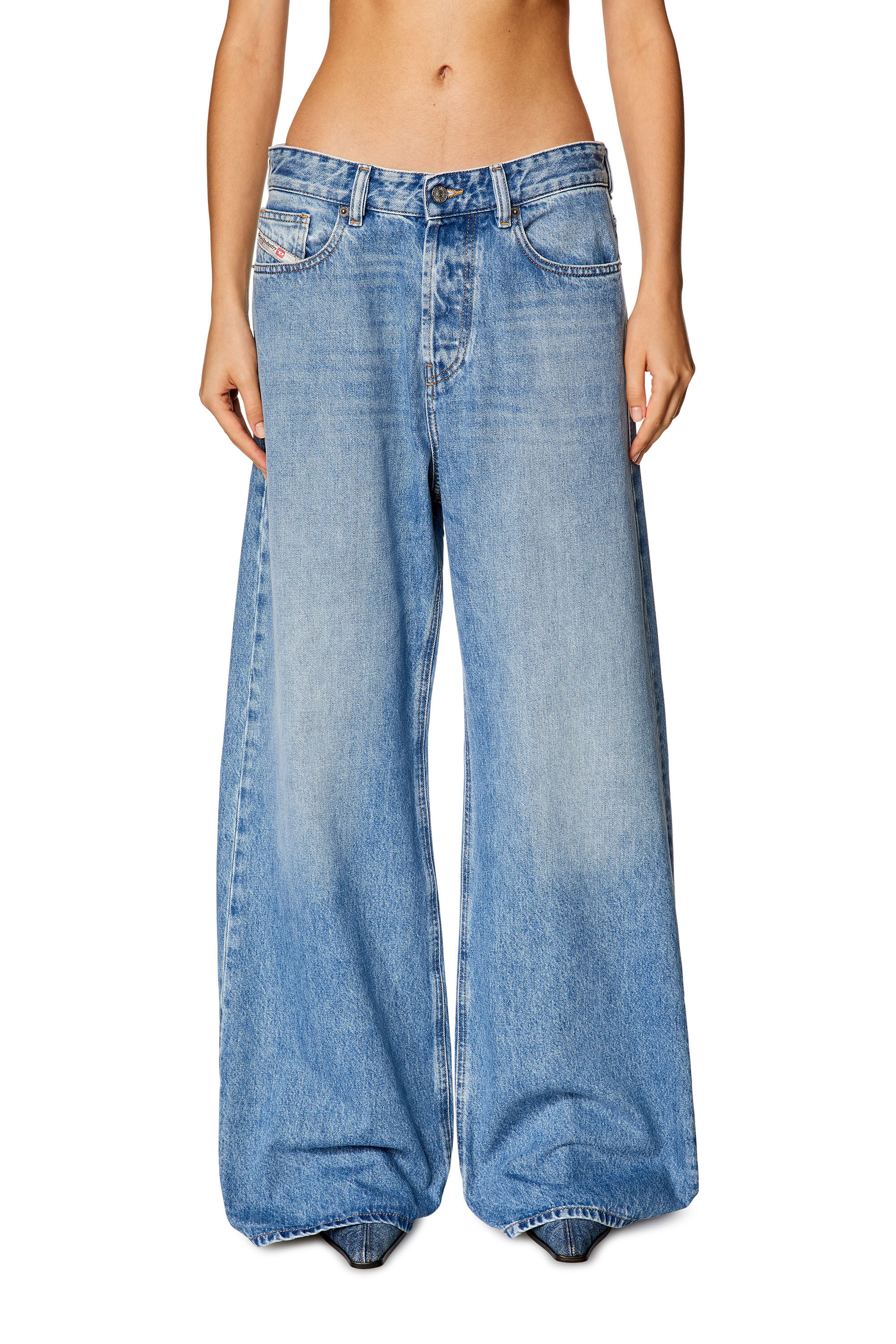 Diesel - Straight Jeans 1996 D-Sire 09I29, Azul Claro - Image 3
