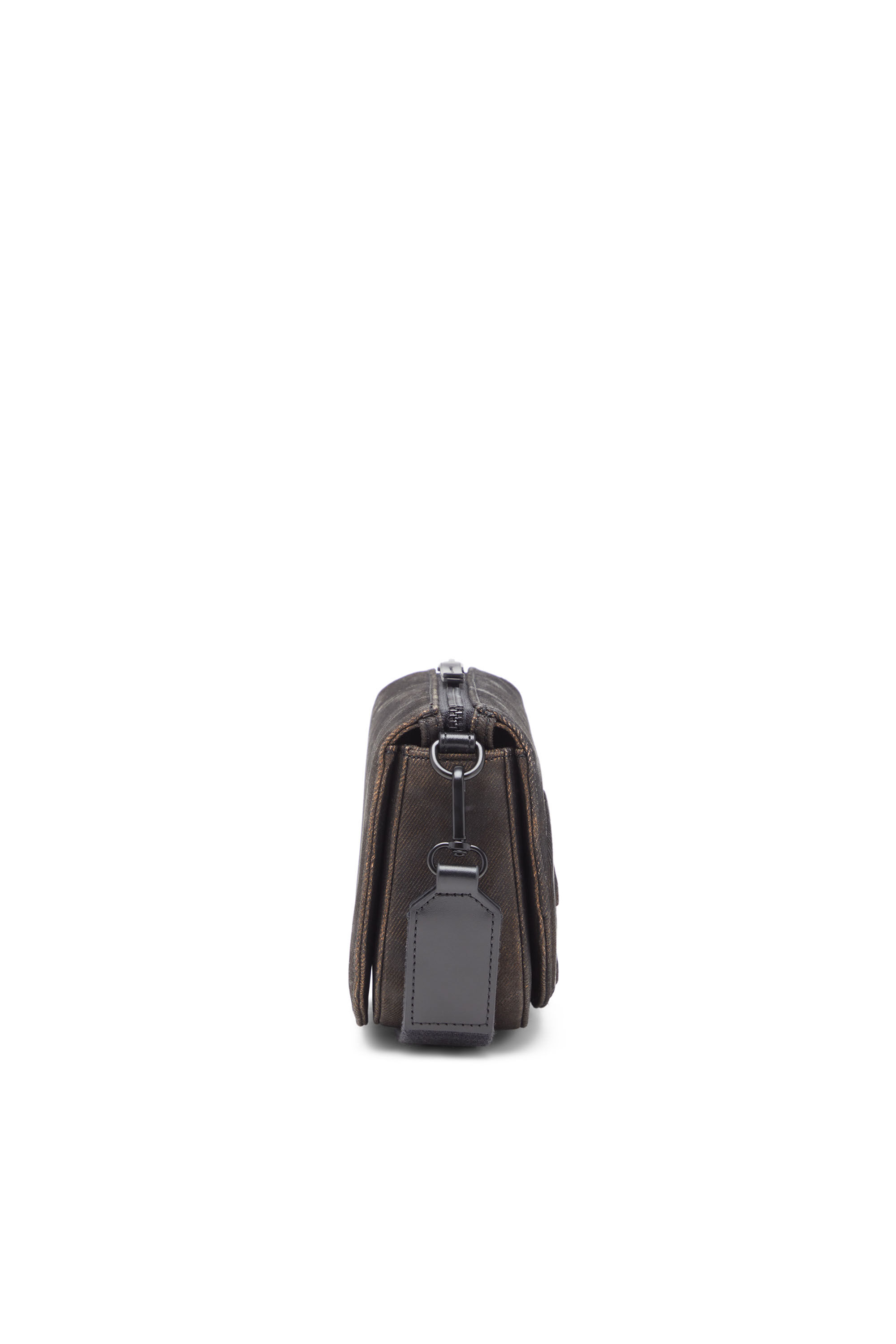 Diesel - 1DR CAMERA BAG, 1DR-Bolso tipo cámara de denim en relieve Hombre in Negro - 4