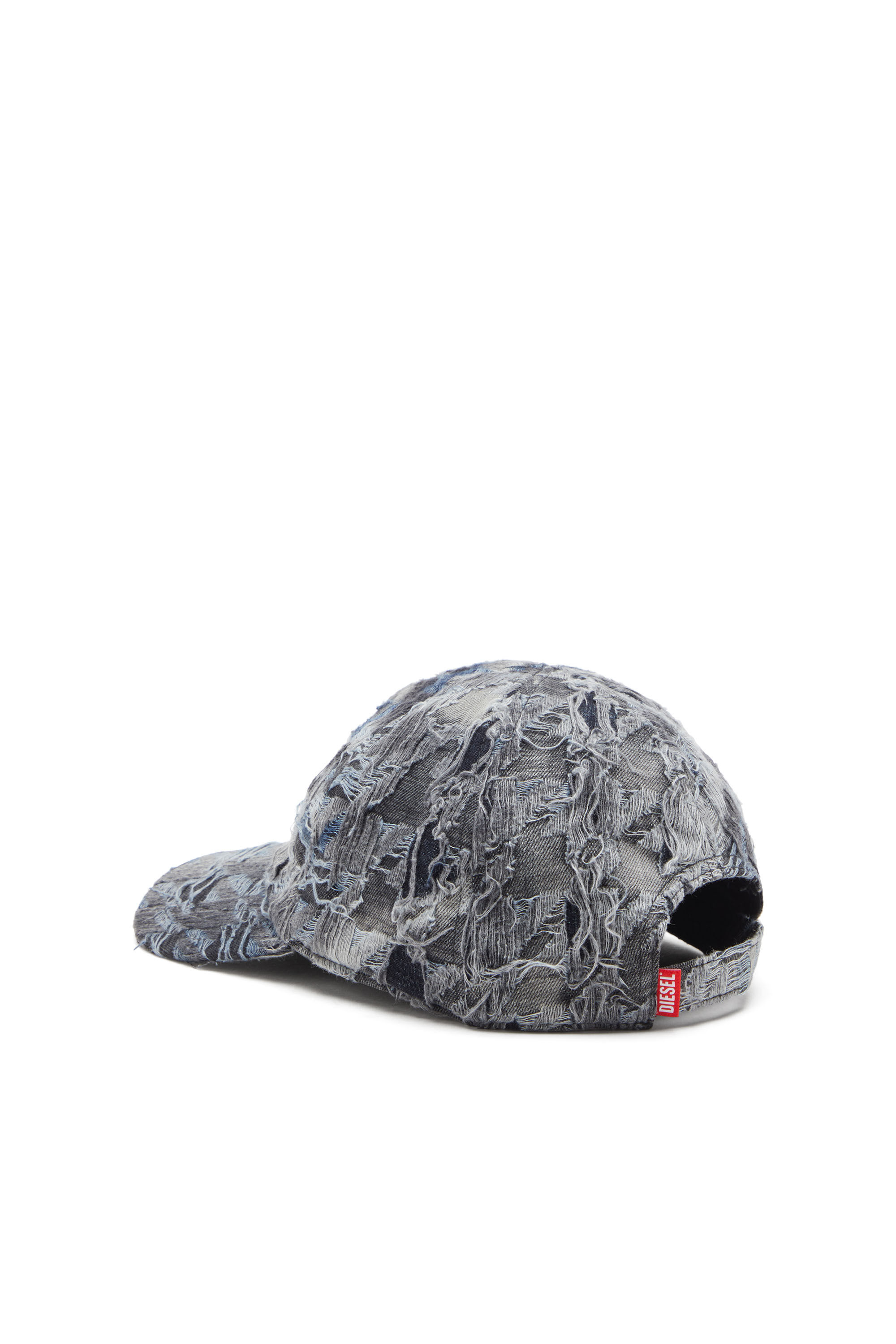 Men's Baseball cap in destroyed denim | Blue | Diesel