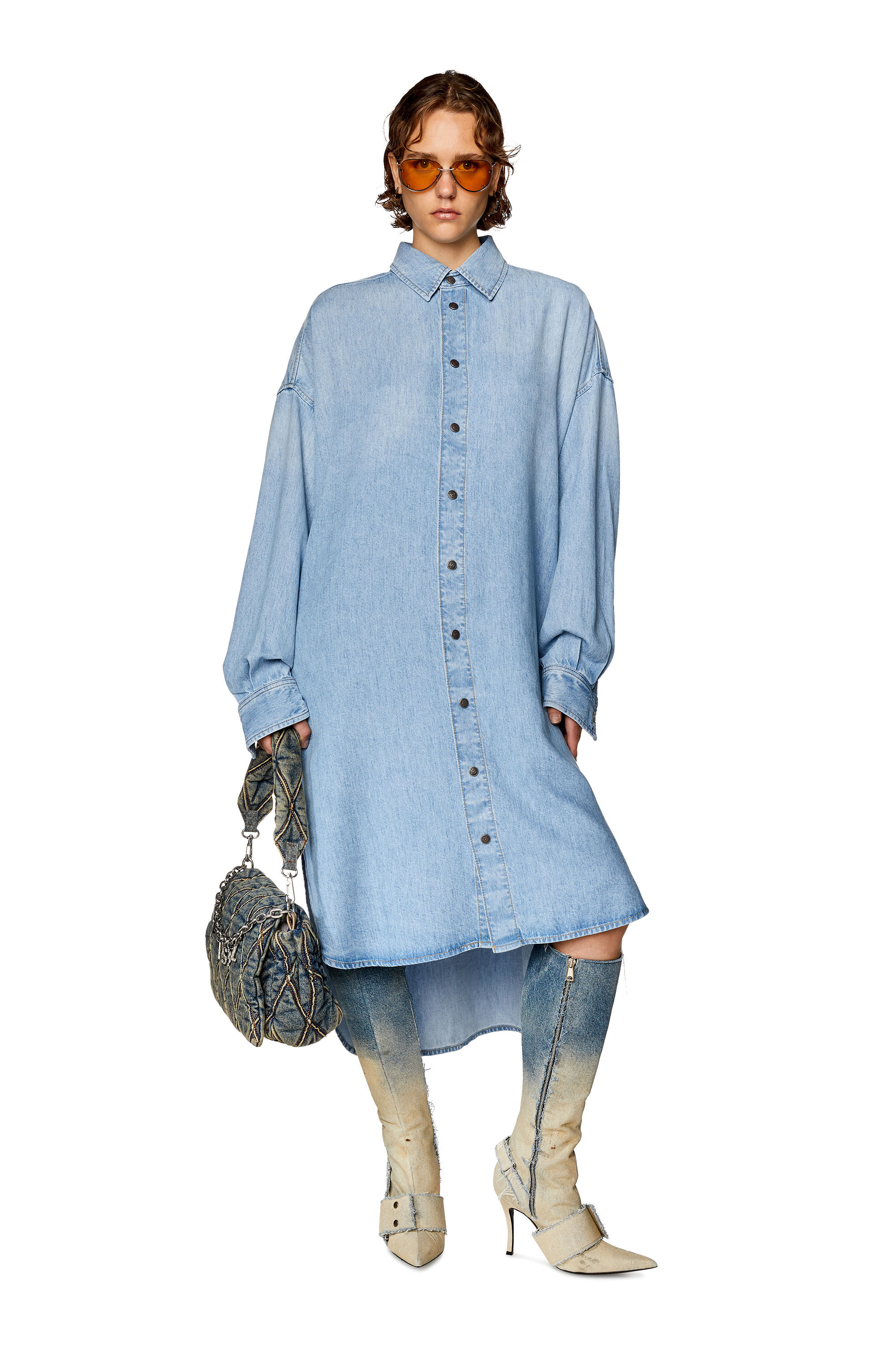 Diesel denim dress hotsell ladies